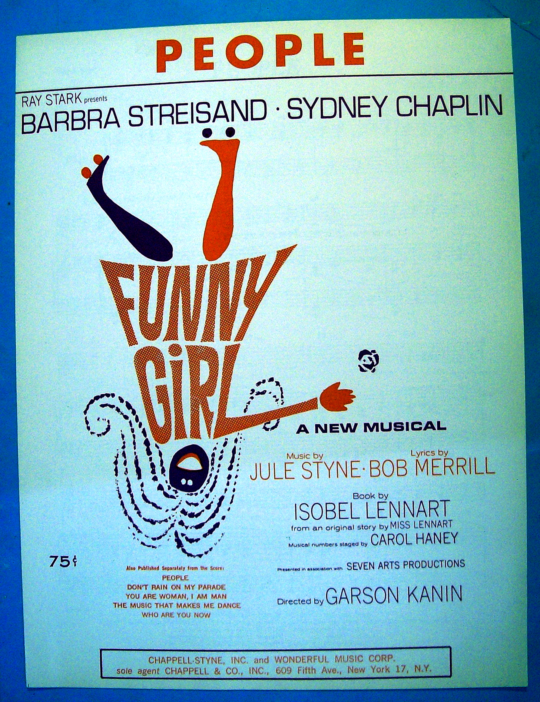 Sheet Music For 1964 People By Jule Styne & Bob Merrill