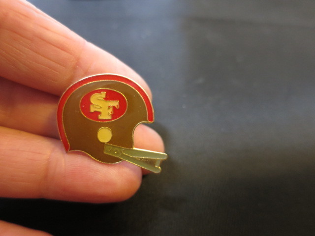 Vintage San Francisco 49ers Helmet Lapel Pin Football Souvenir