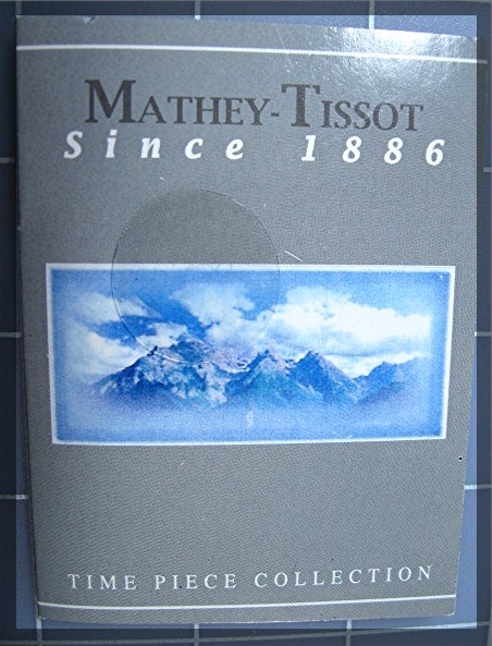 MATHEY TISSOT Crystal Desk Clock