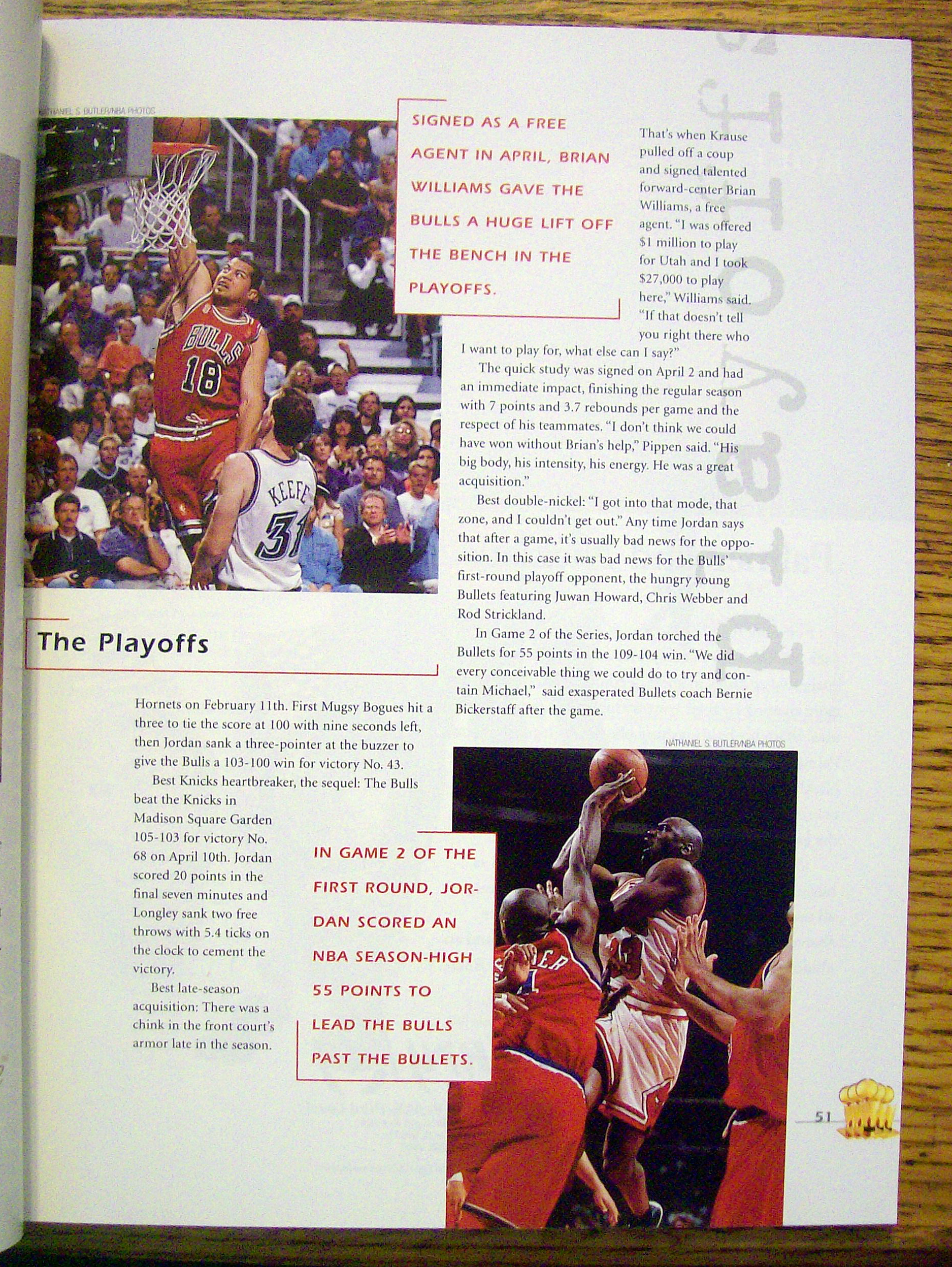 Bullpen Official Program Of The Chicago Bulls 1997-98