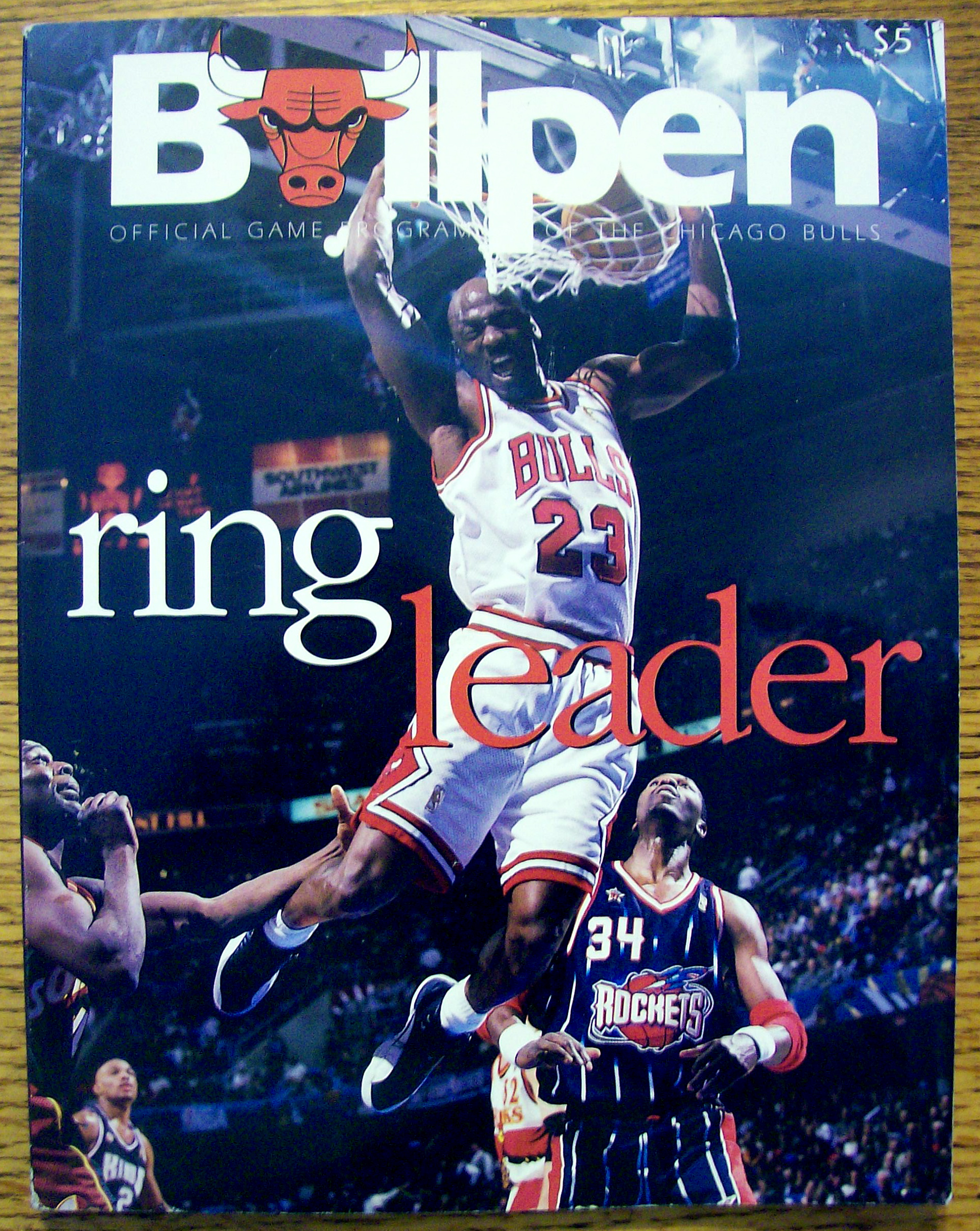 Bullpen Official Program Of The Chicago Bulls 1997-98