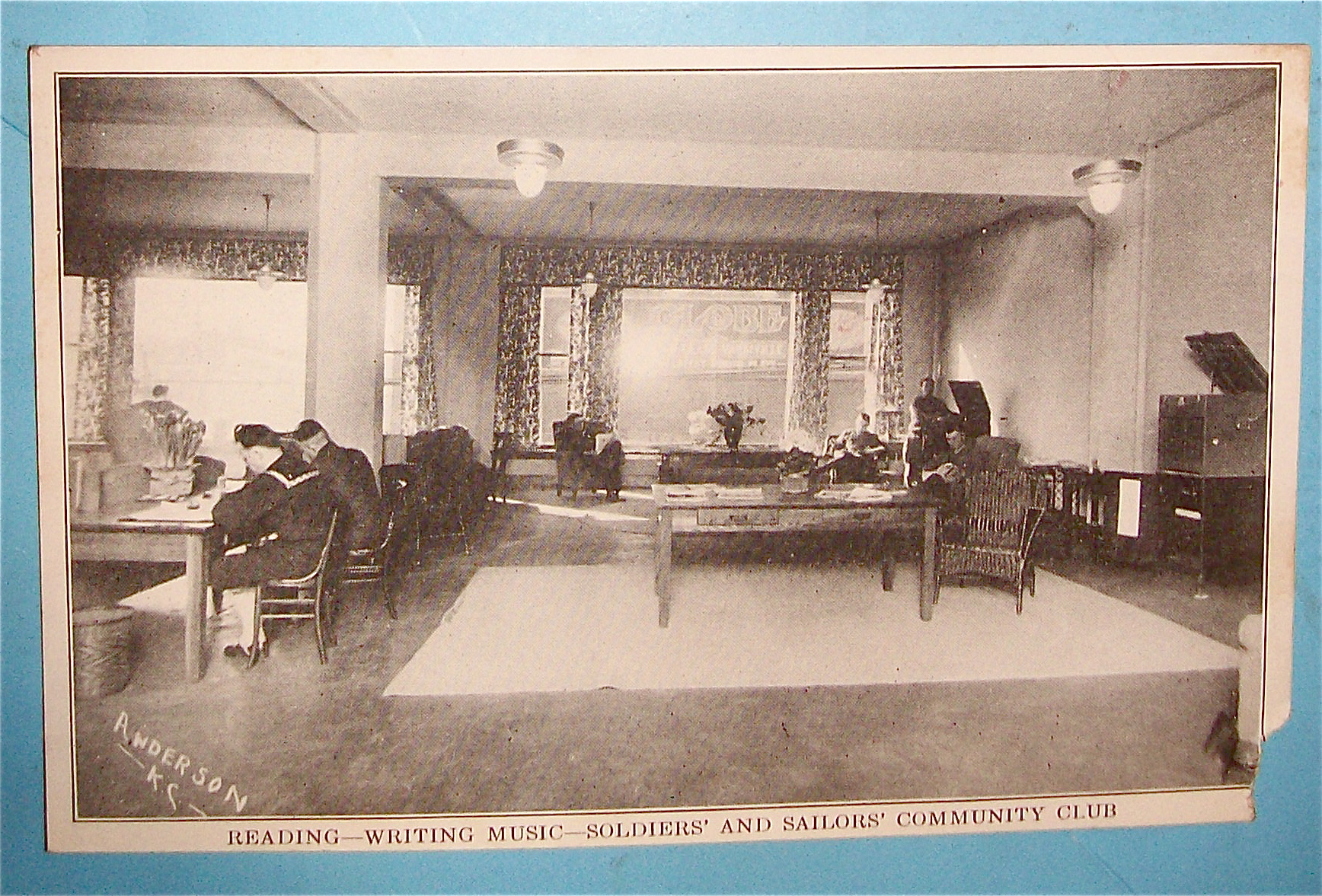 Soldiers & Sailors' Community Club Postcard