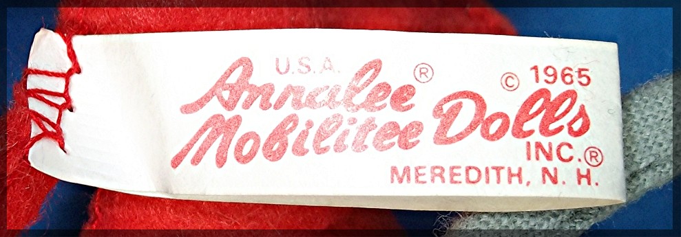 Christmas Mouse Ornament Annalee 1965  USA