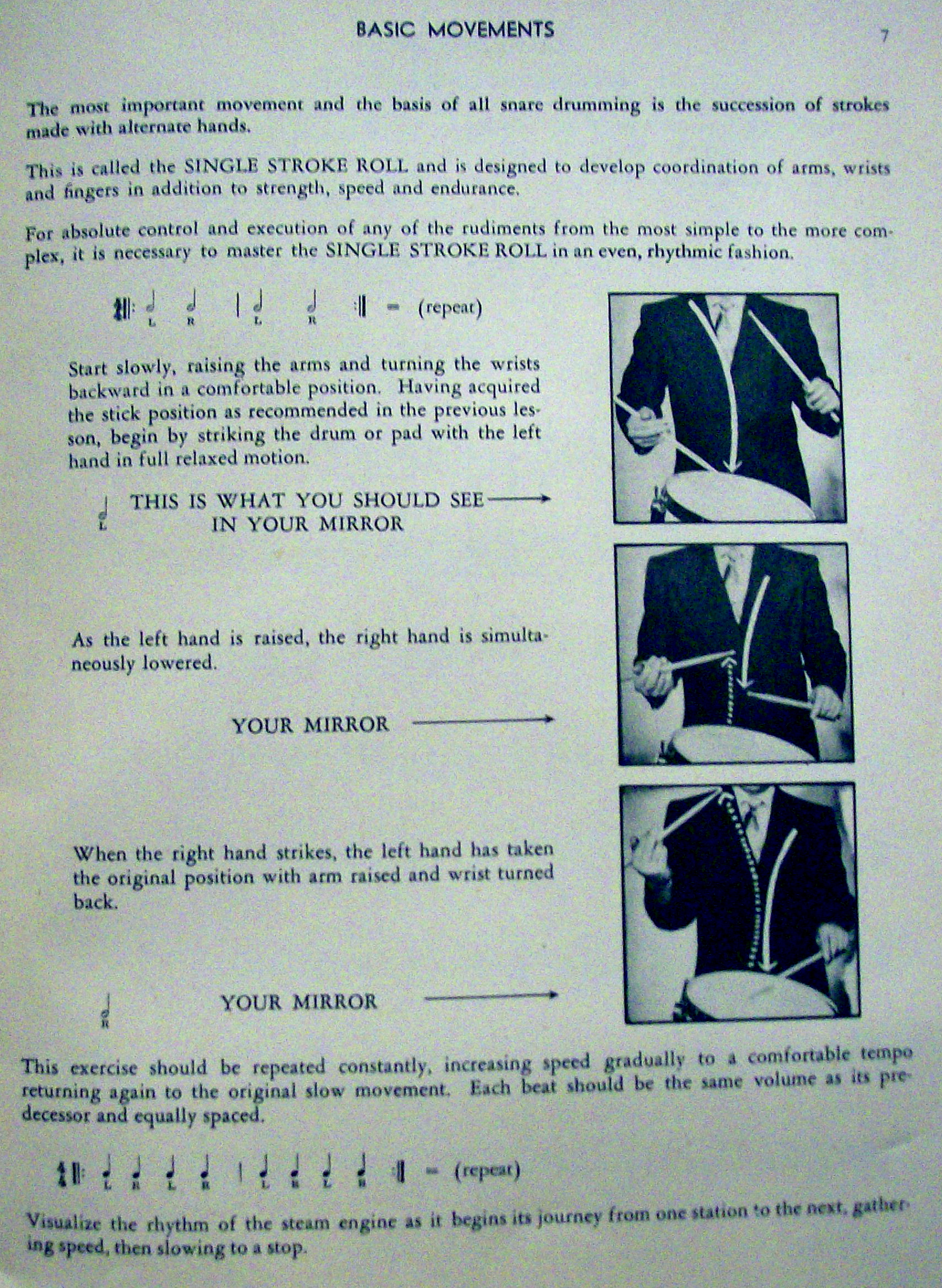 Sheet Music For 1950 All American Drummer - Book One