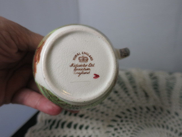 Rural England Mid Winter Creamer Pitcher Burslem England