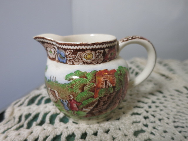 Rural England Mid Winter Creamer Pitcher Burslem England