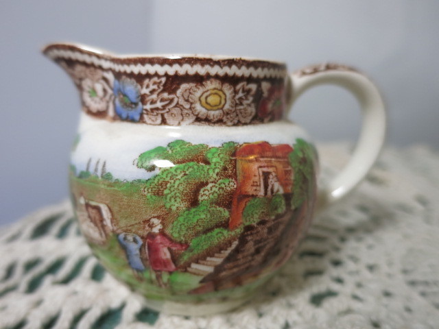Rural England Mid Winter Creamer Pitcher Burslem England