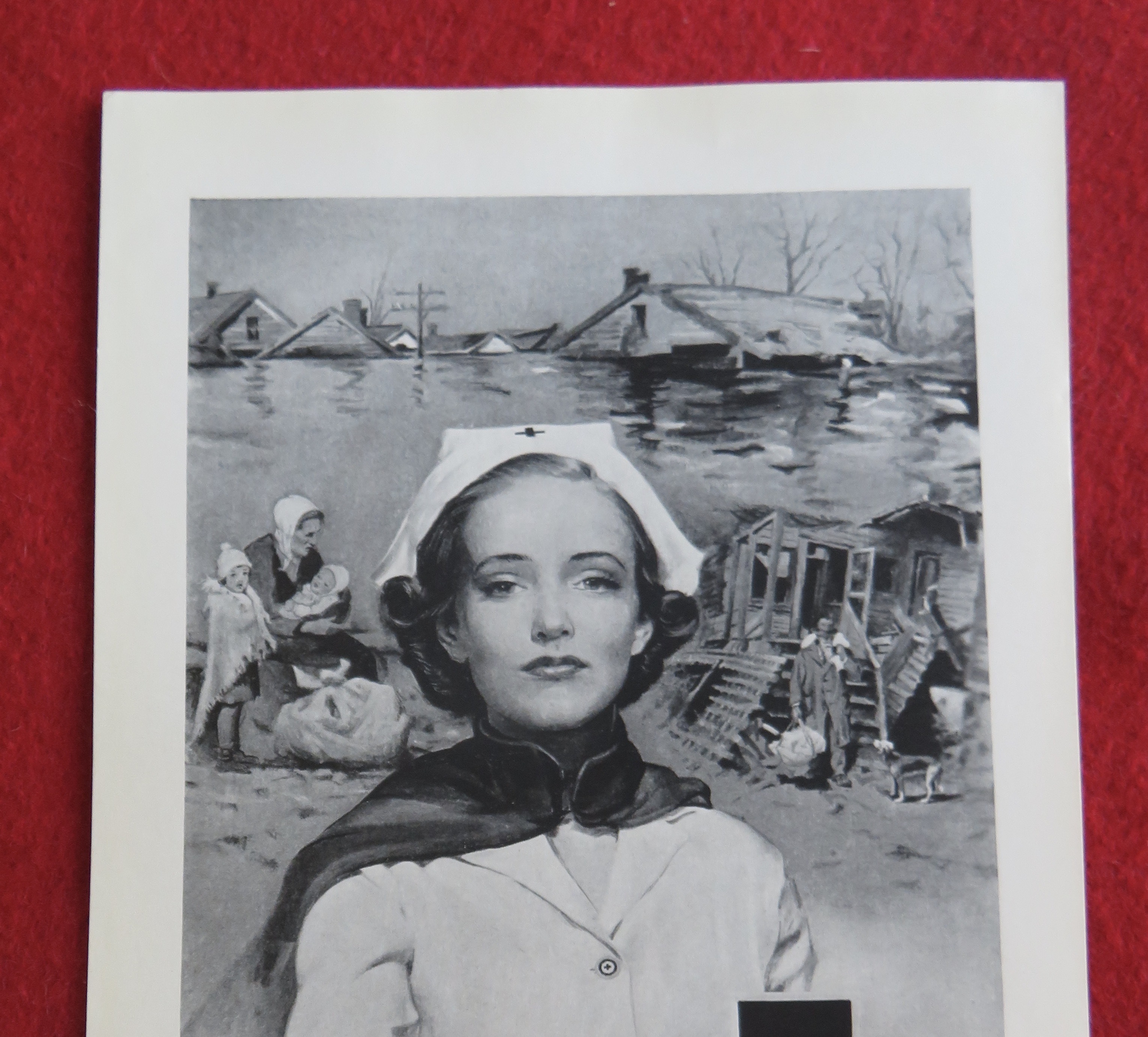 1939 American Red Cross w/ a Nurse Holding Out Her Hand