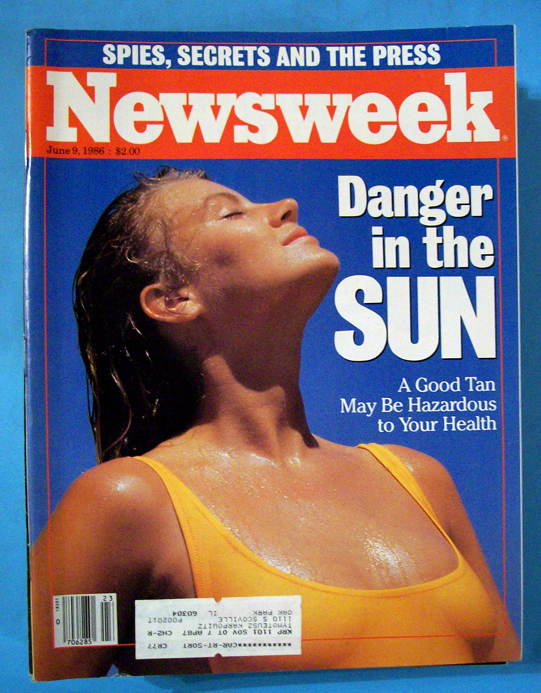 Newsweek Magazine - June 9, 1986 - Danger In The Sun