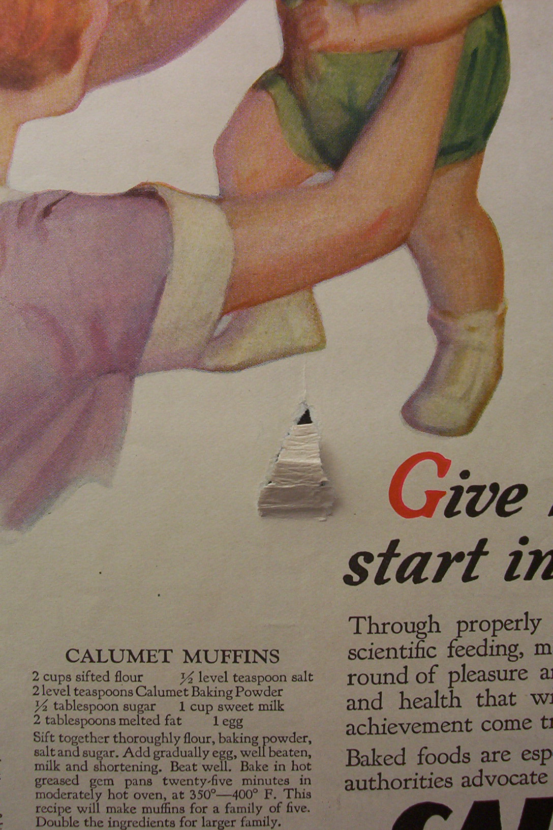1928  Calumet  Baking  Powder