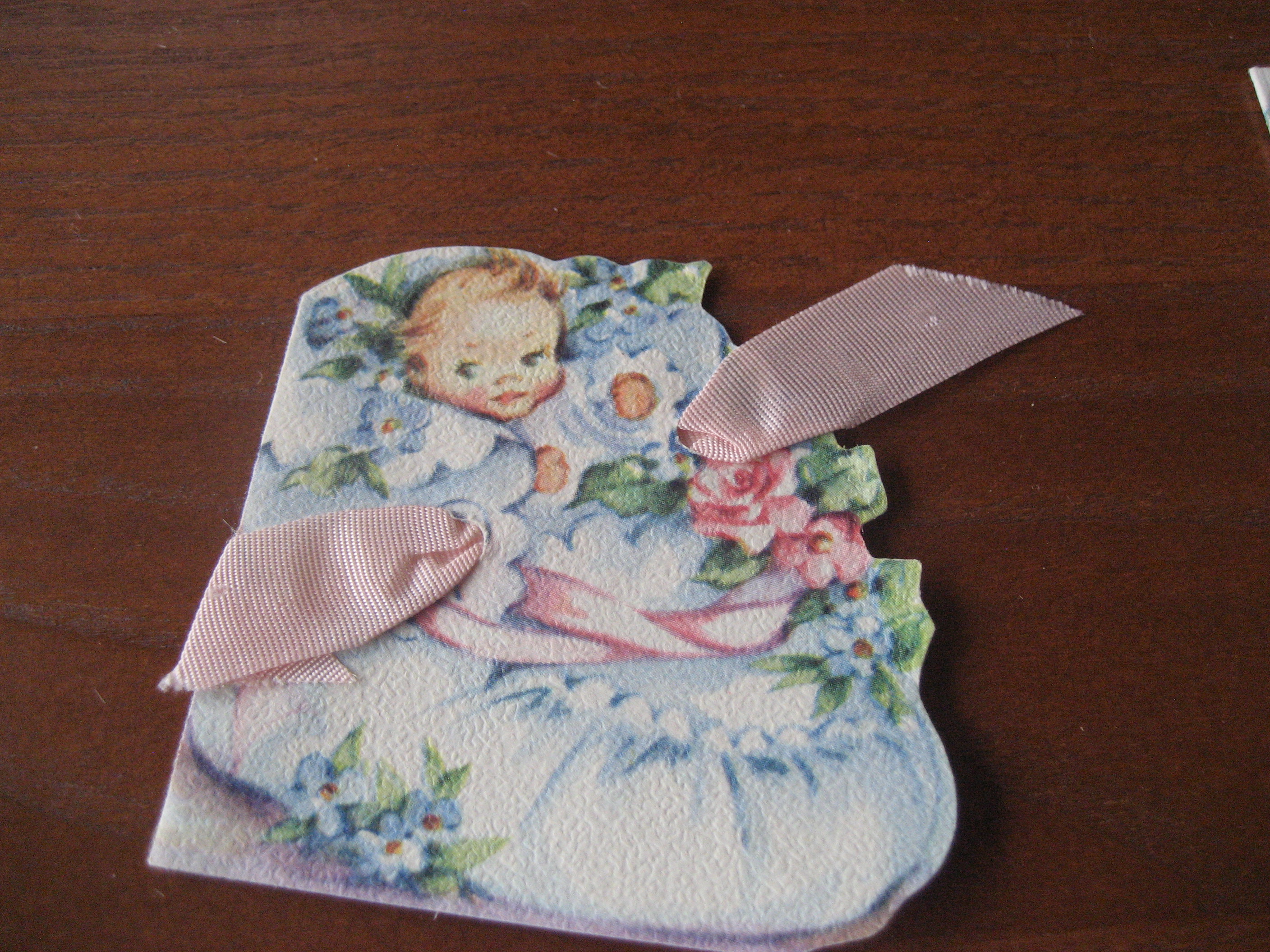 Five 1951 Baby Gift Cards