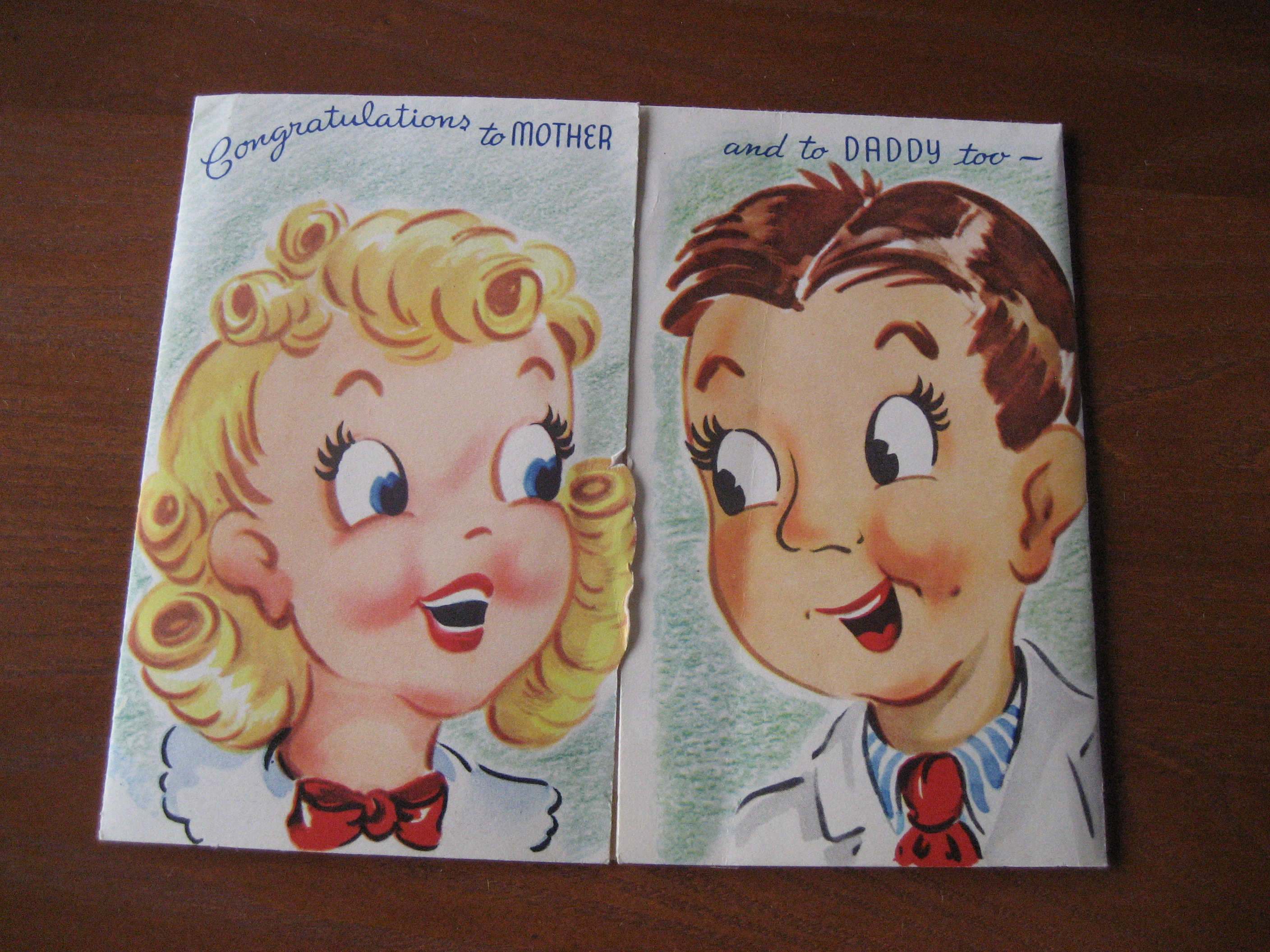 1951 Congratulations Card