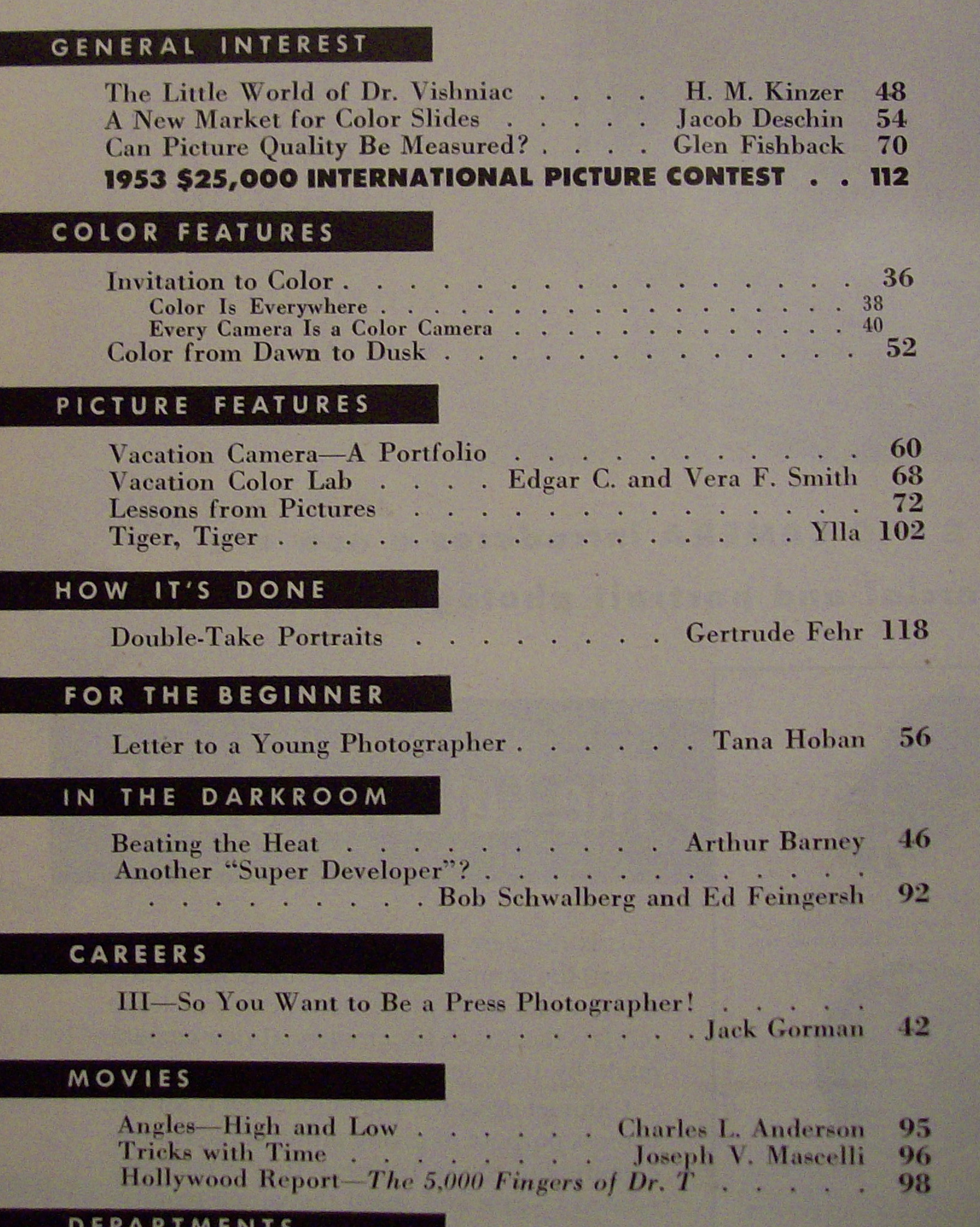 Photography Magazine - July 1953