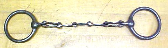 Horse Bridle Bit Cast Iron Scalloped Snaffle 1890's