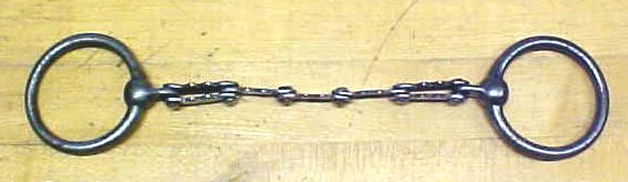 Horse Bridle Bit Cast Iron Scalloped Snaffle 1890's