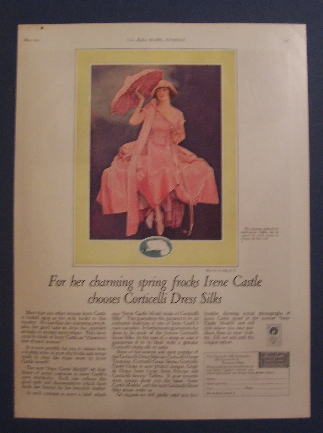 1923  Corticelli  Dress  Silks