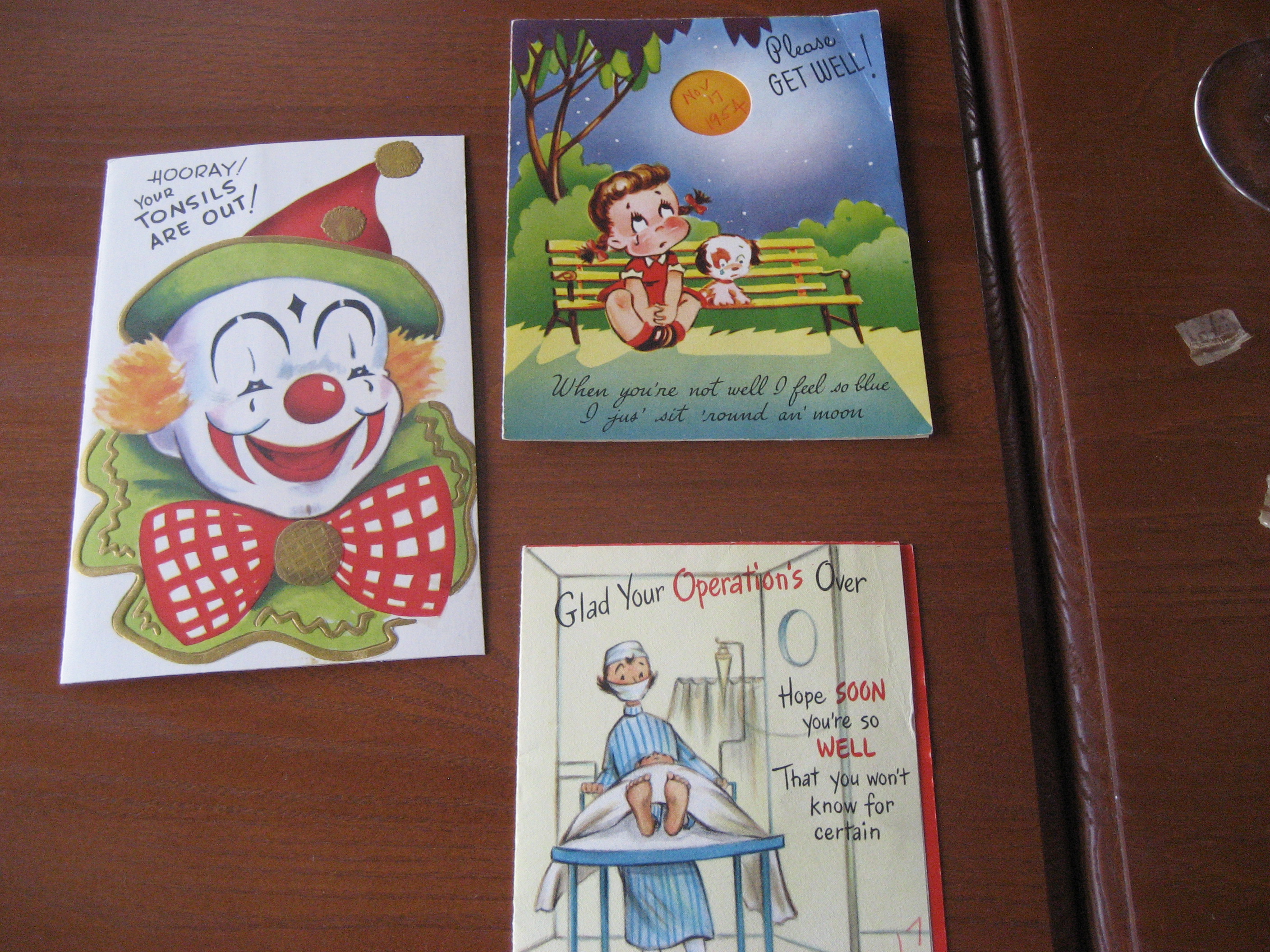 1954 Get Well Card