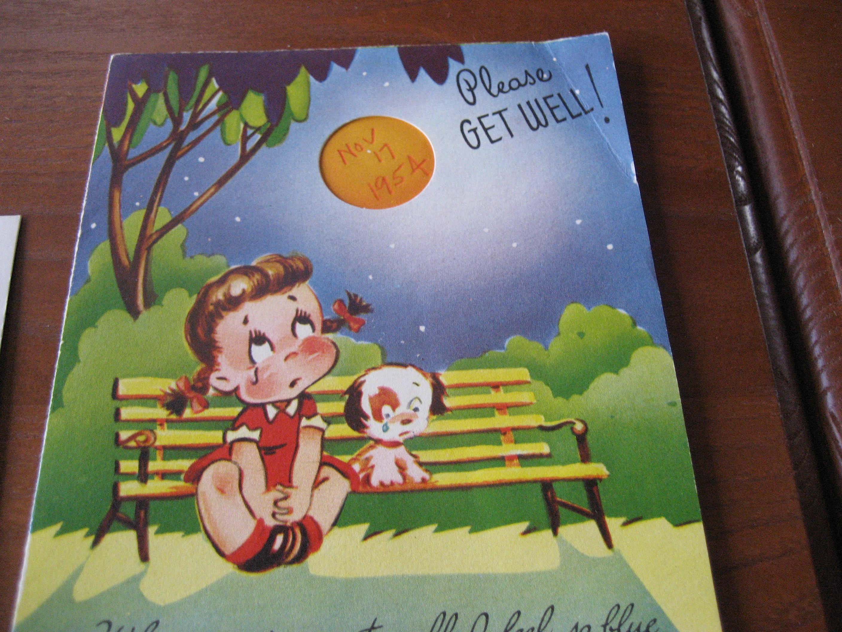 1954 Get Well Card