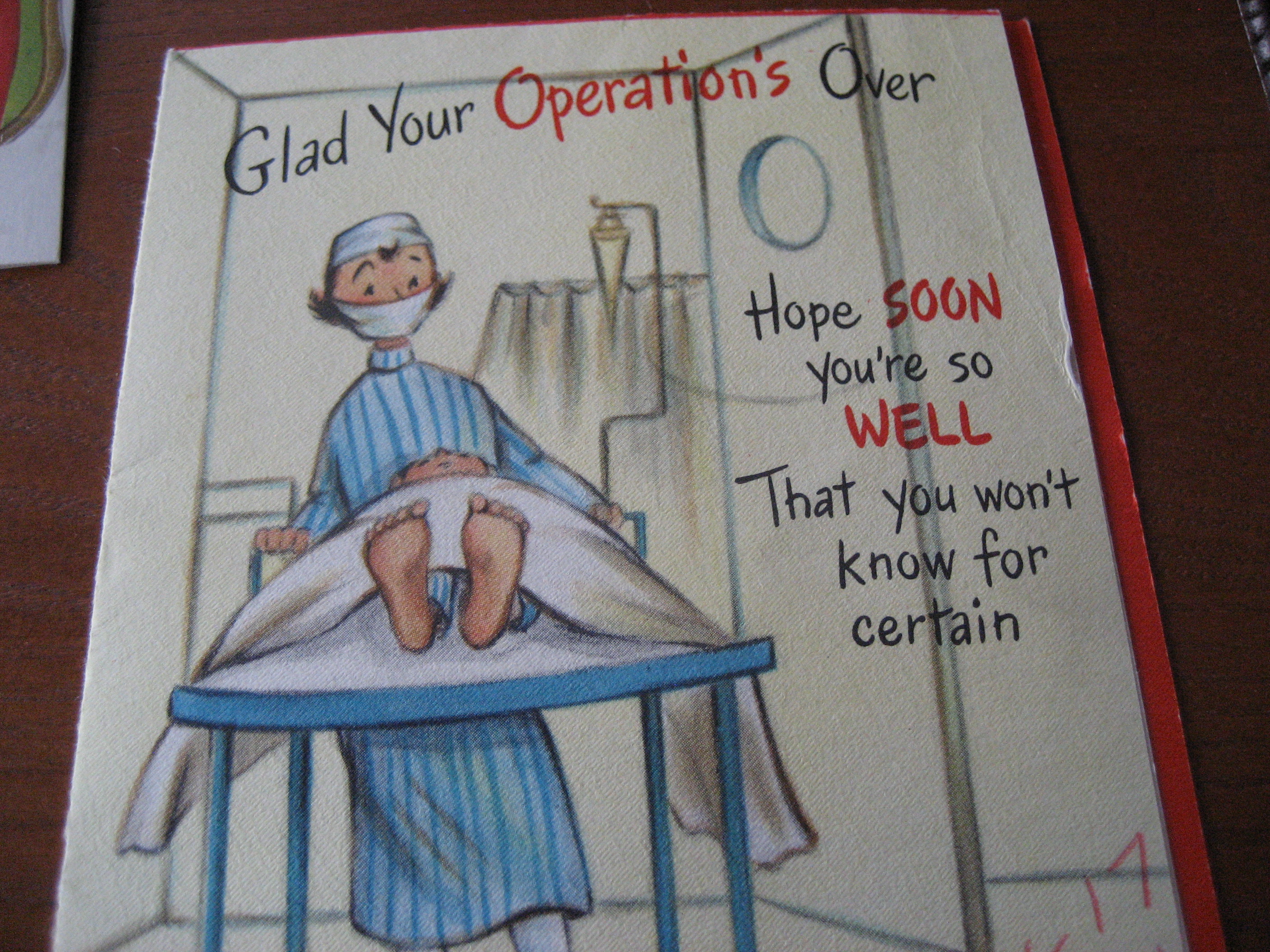 1954 Get Well Card