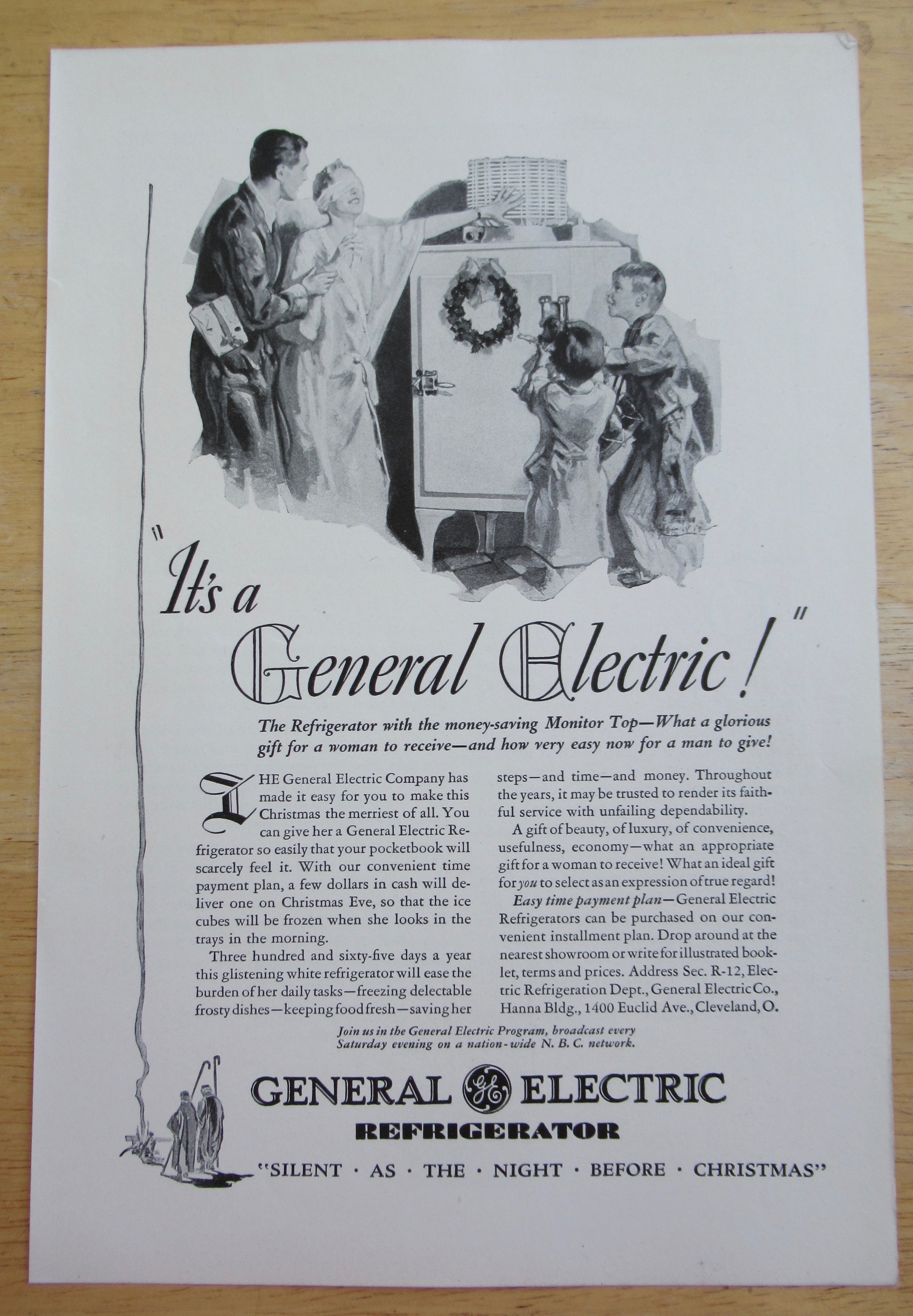 1930 General Electric Refrigerator w/ Surprise For Mom