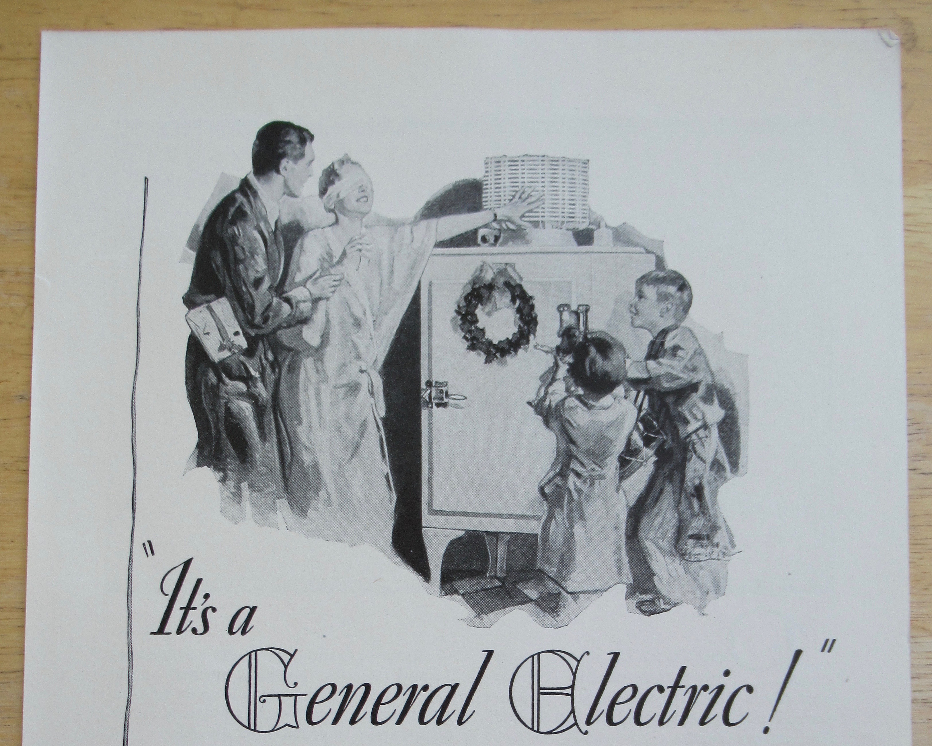 1930 General Electric Refrigerator w/ Surprise For Mom