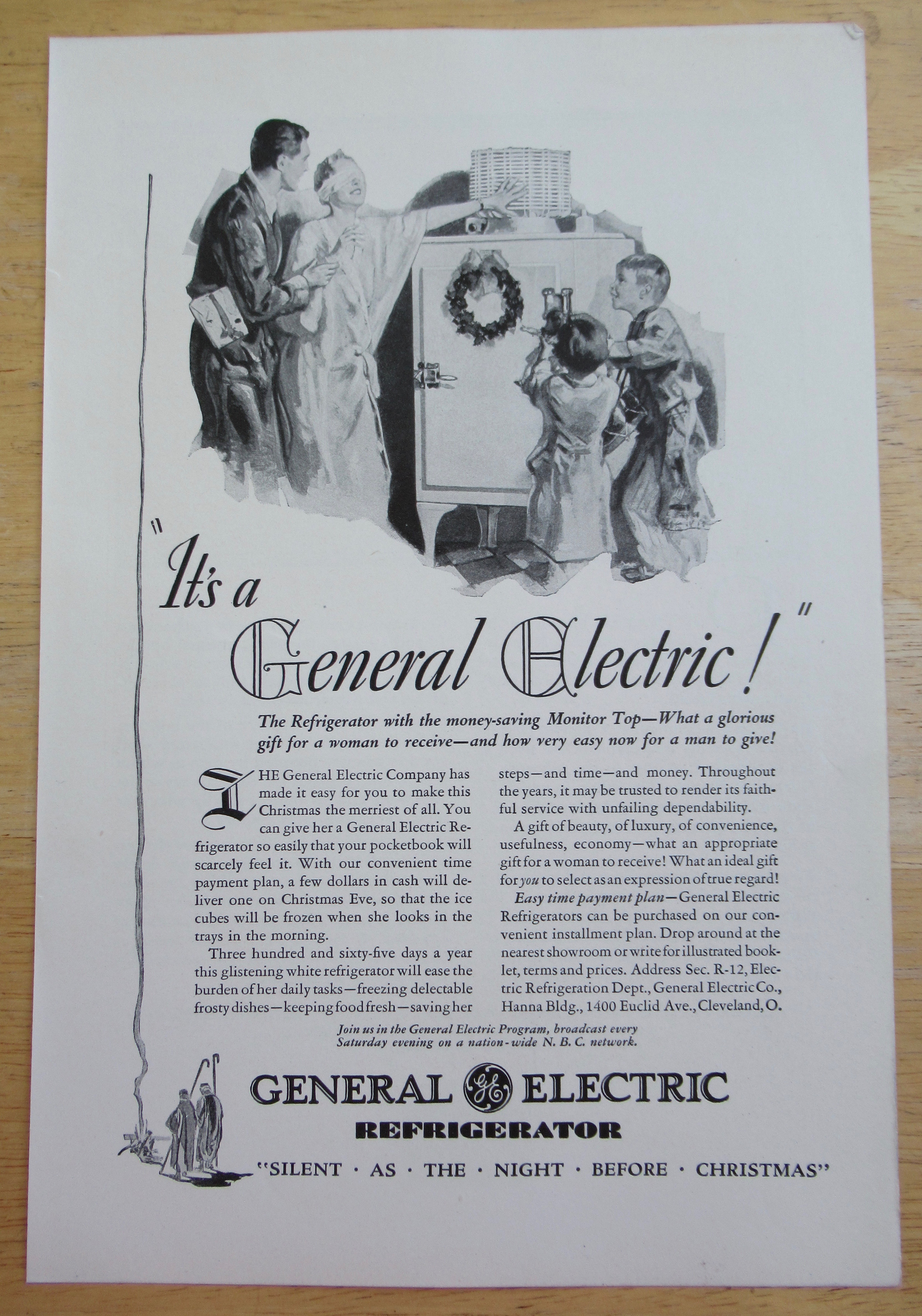 1930 General Electric Refrigerator w/ Surprise For Mom