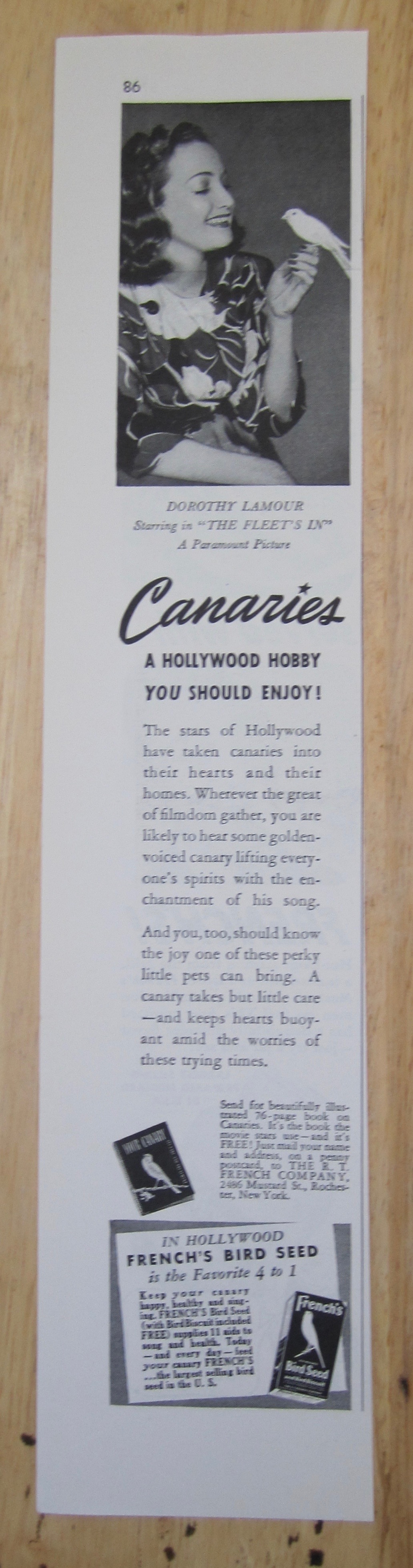 1942 Canaries with Dorothy Lamour