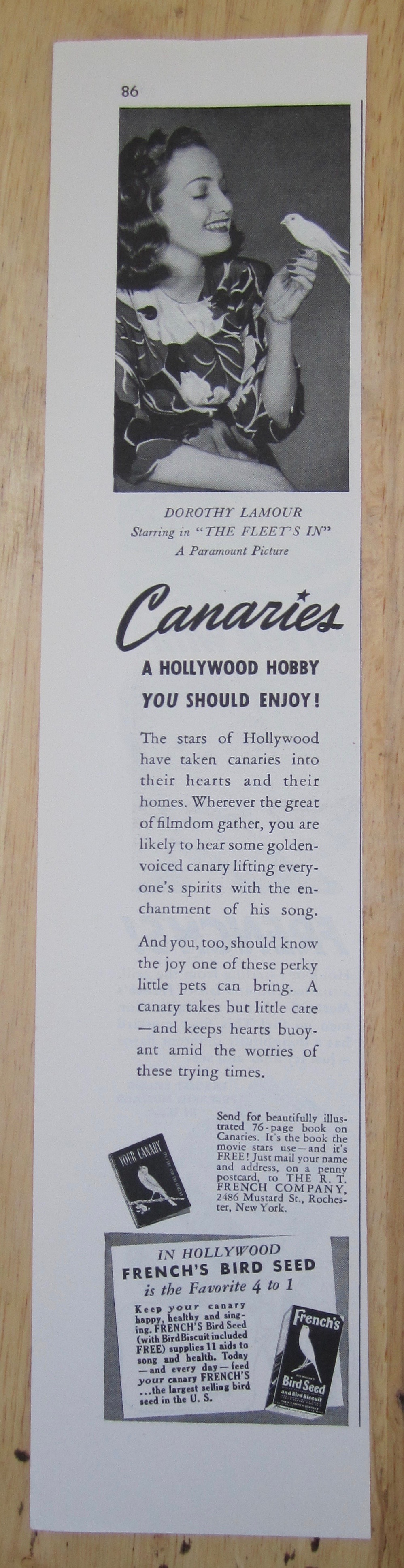 1942 Canaries with Dorothy Lamour