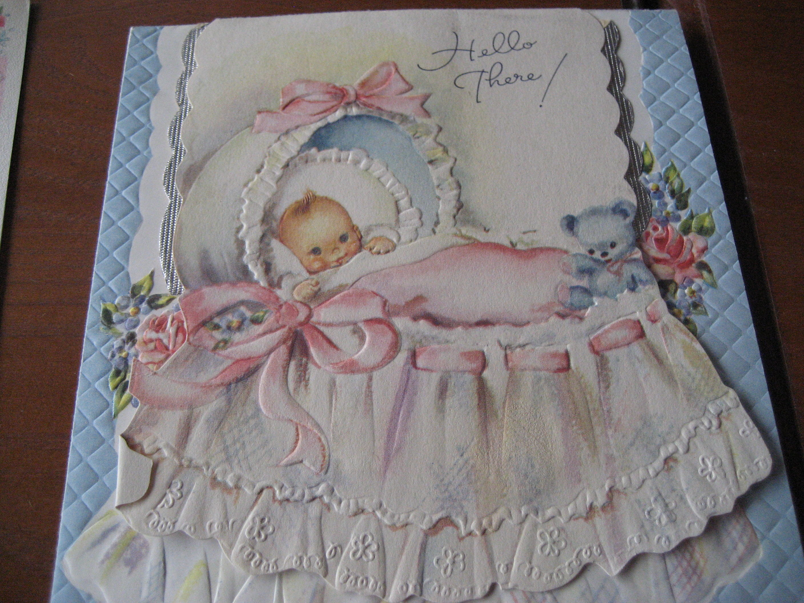 Four 1951 New Born Cards