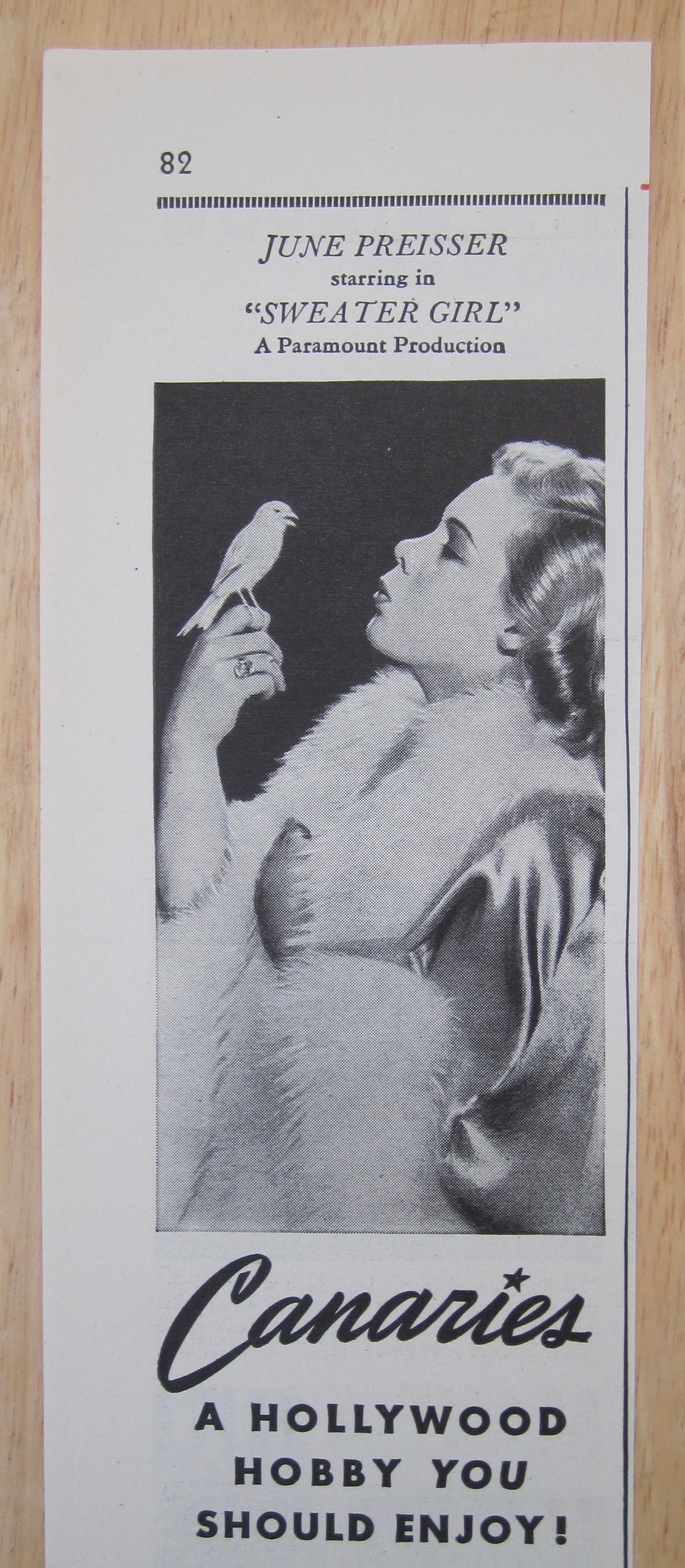 1942 Canaries with June Preisser