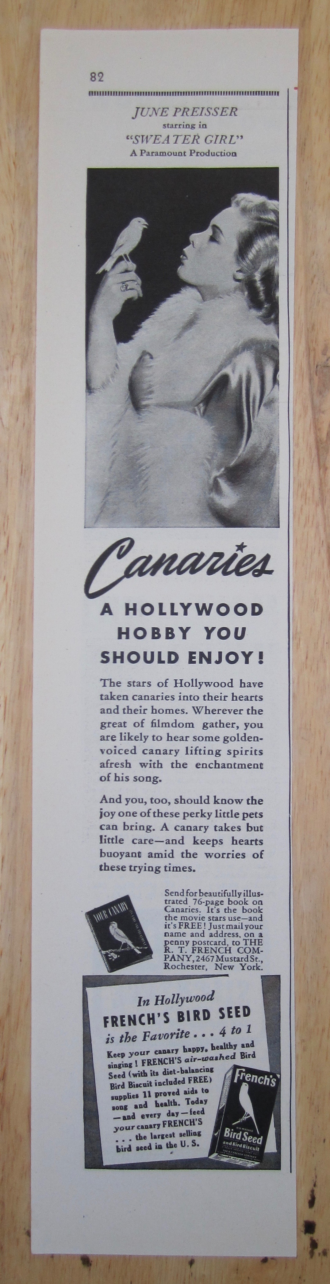 1942 Canaries with June Preisser