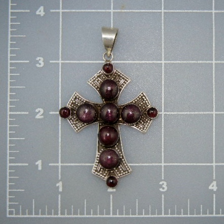 Cross Star Garnets Sterling Silver Indonesia