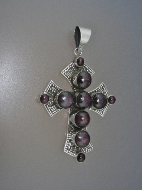 Cross Star Garnets Sterling Silver Indonesia