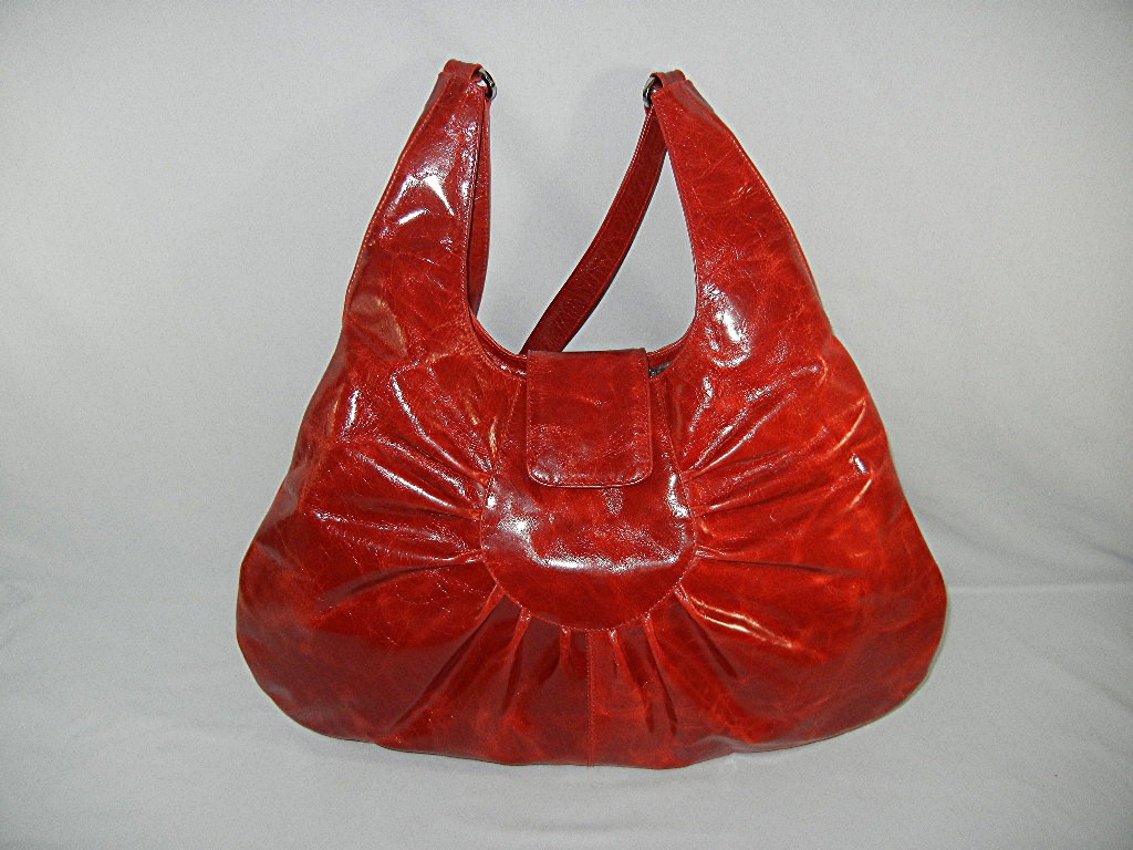 Bag Purse Red leather  By Latico