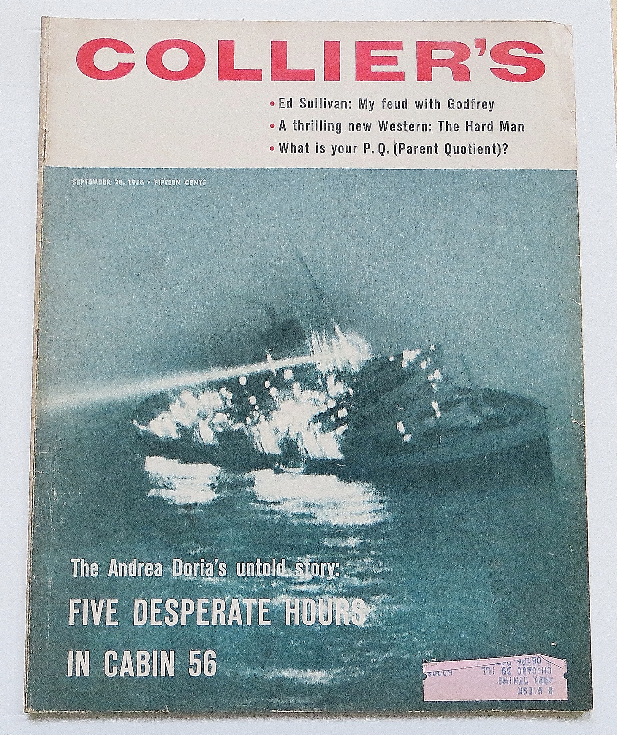 Collier's Magazine September 28, 1956 Cabin 56