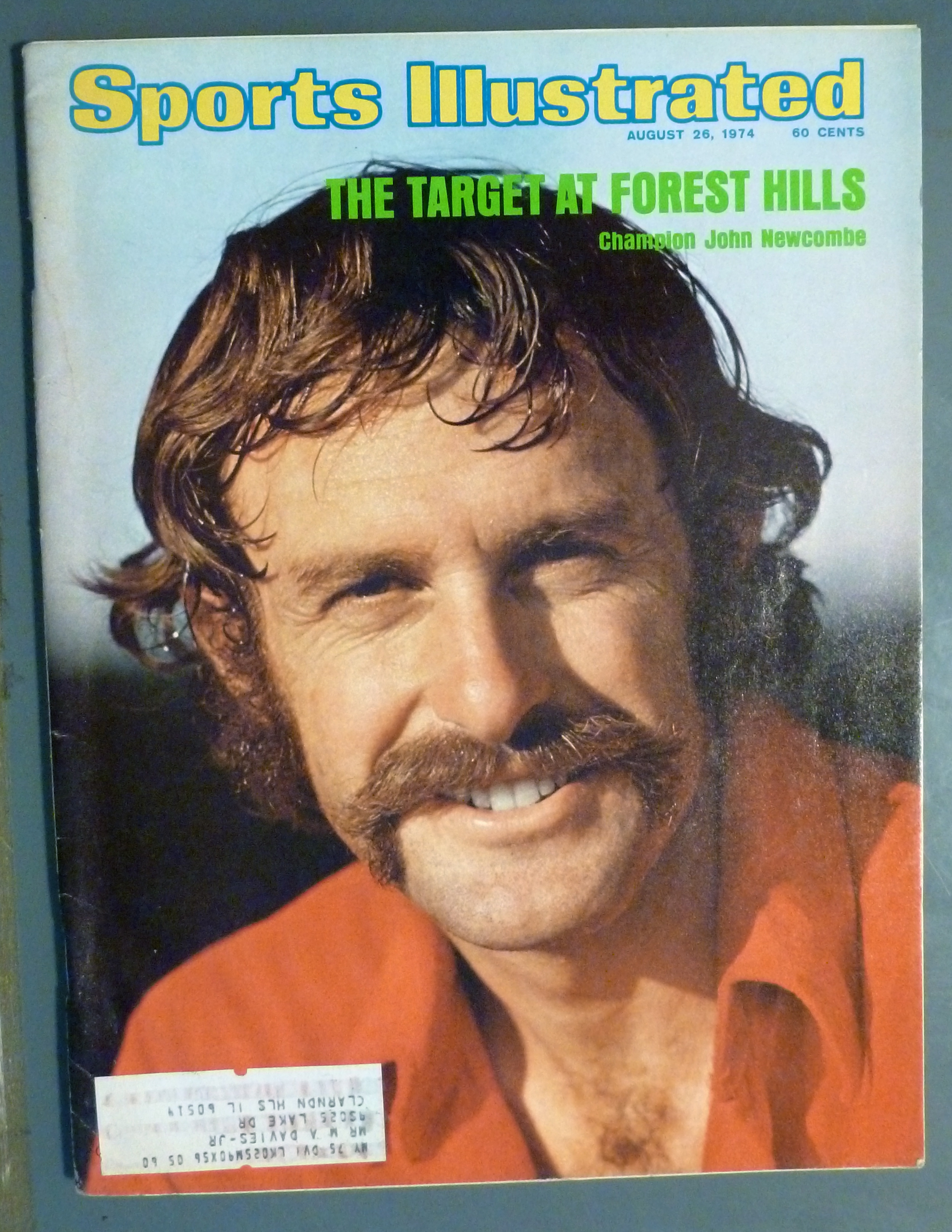 Sports Illustrated Magazine-Aug 26, 1974-John Newcombe