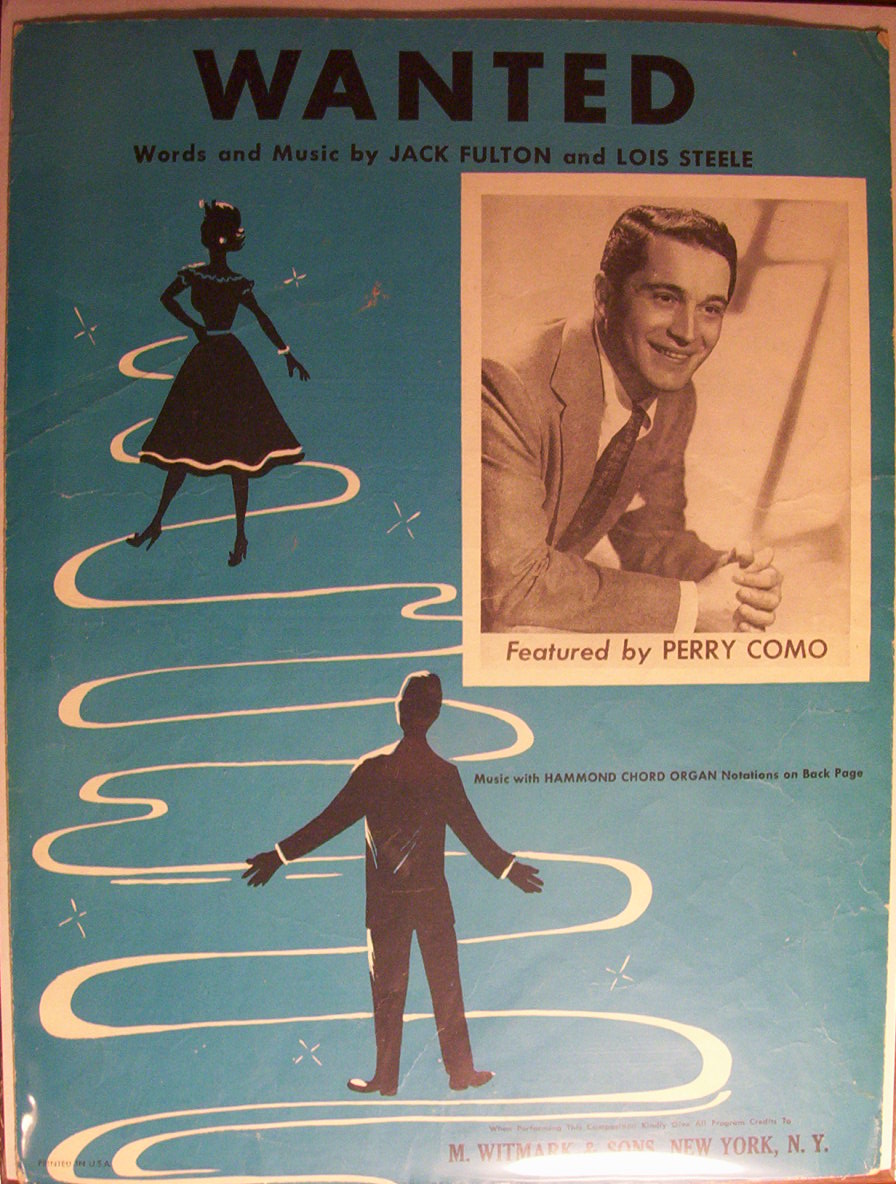 Sheet Music For 1954 Wanted