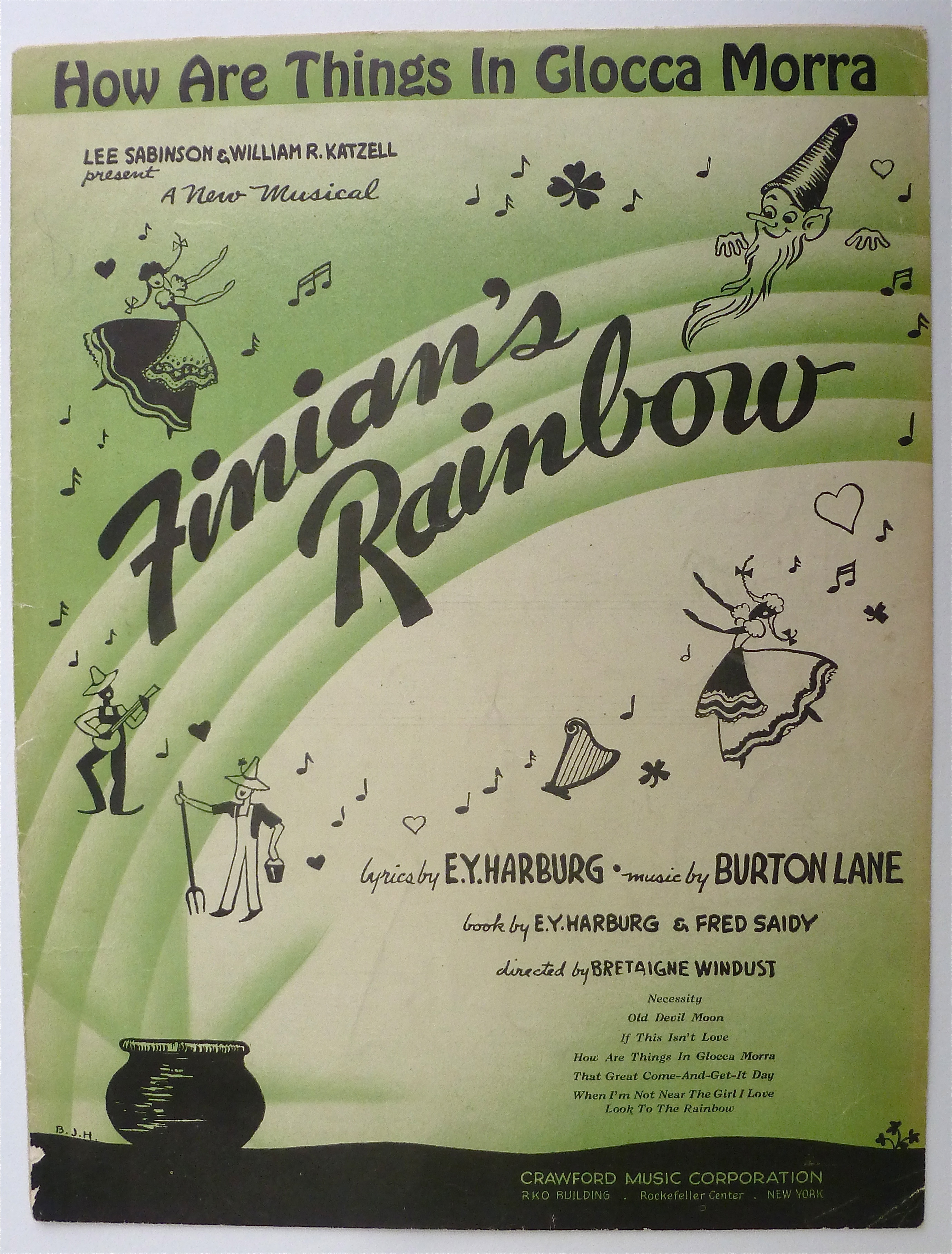 Sheet Music For 1946 How Are Things In Glocca Morra