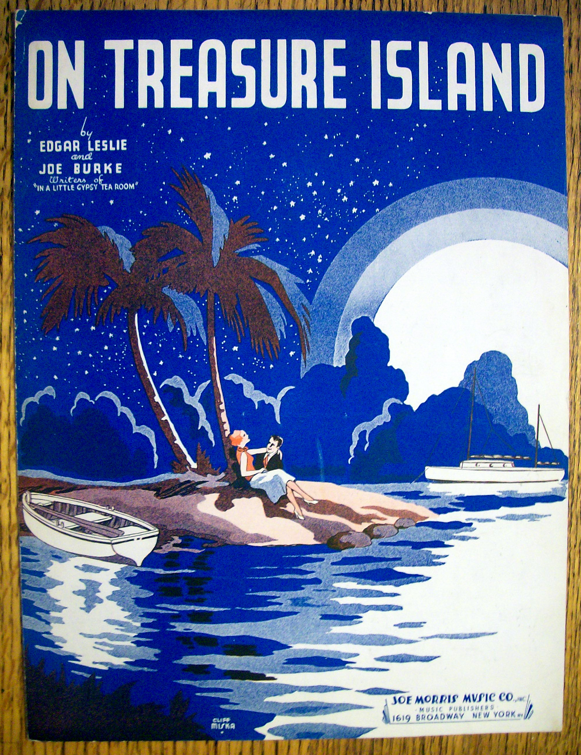 Sheet Music For 1935 On Treasure Island By Leslie/Burke