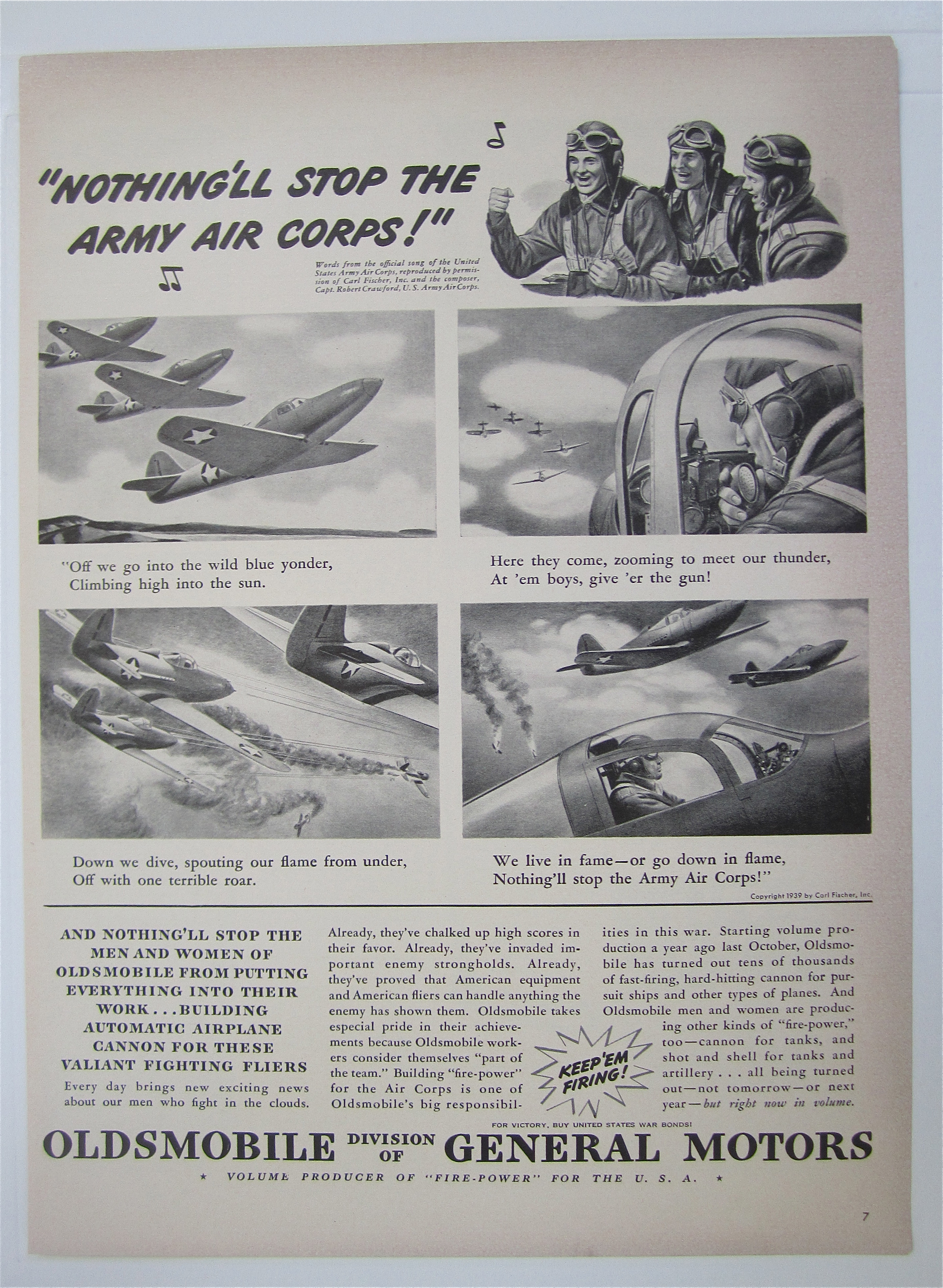 1939 Oldsmobile with Army Air Corps