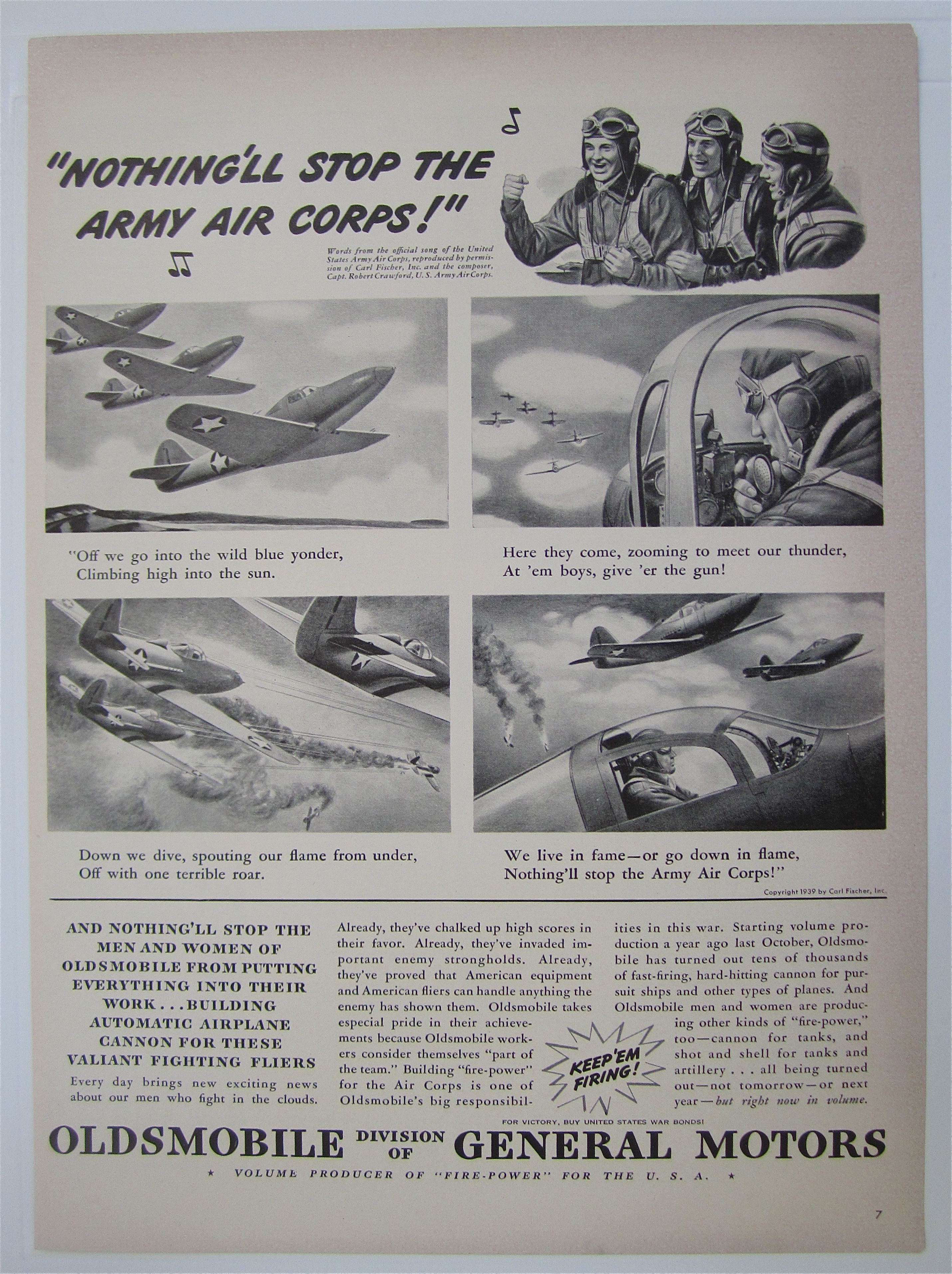 1939 Oldsmobile with Army Air Corps