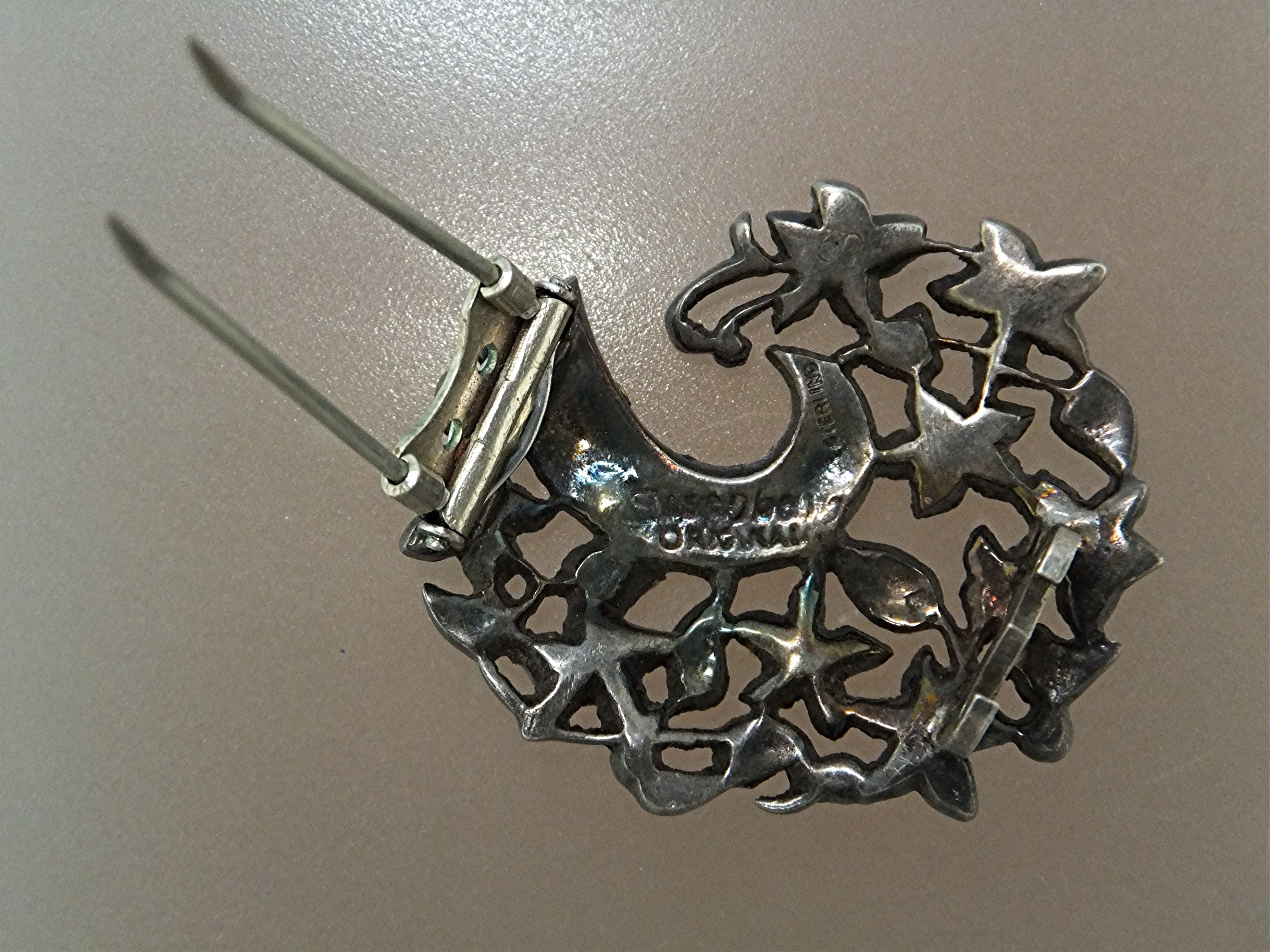Dress Clips Sterling Silver Paste EISENBERG ORIGINAL