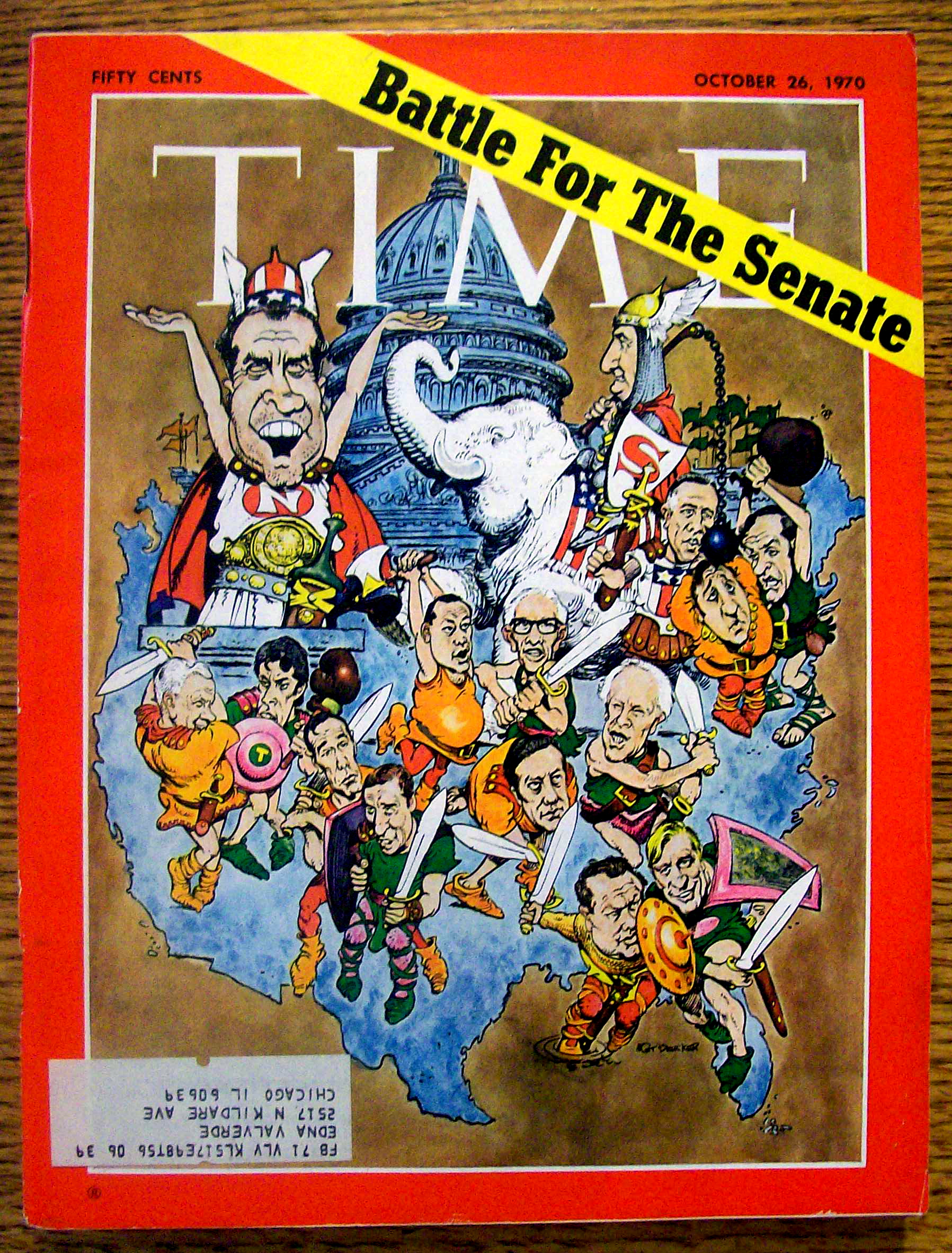 Time Magazine-October 26, 1970-Battle For The Senate