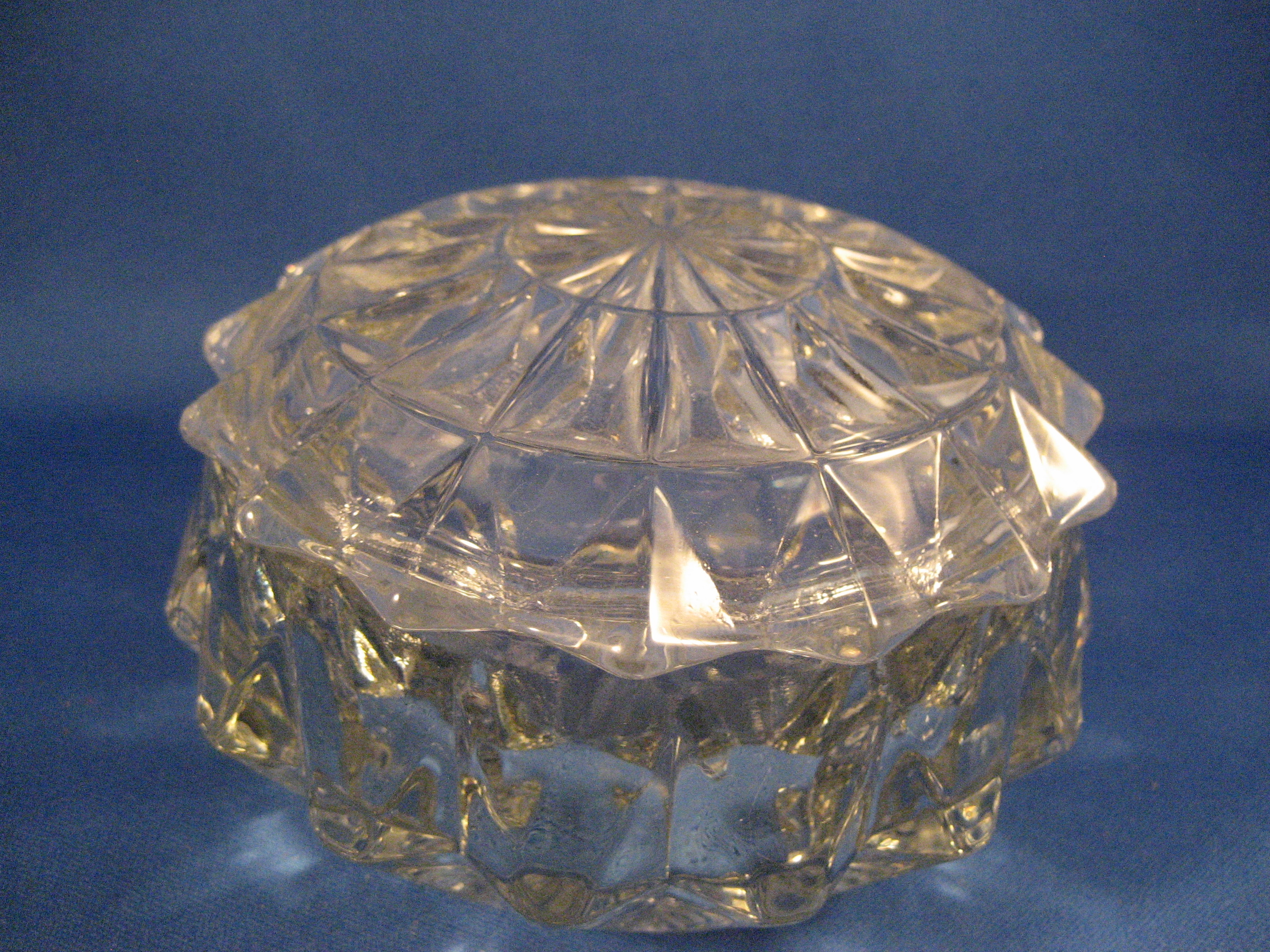 Crystal Candy Dish or Vanity Jar