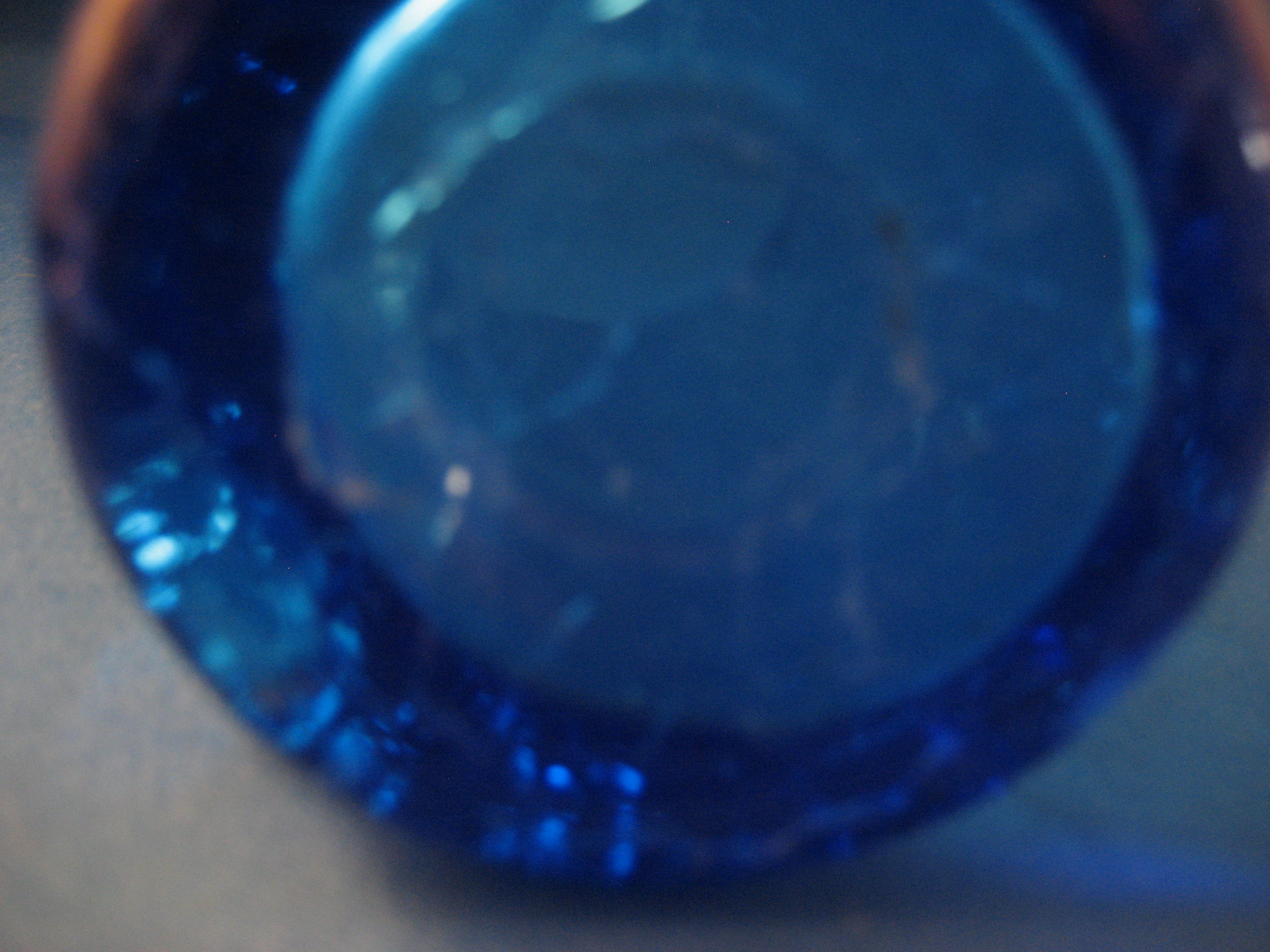 Small Hand Blown Crackle Glass Pitcher