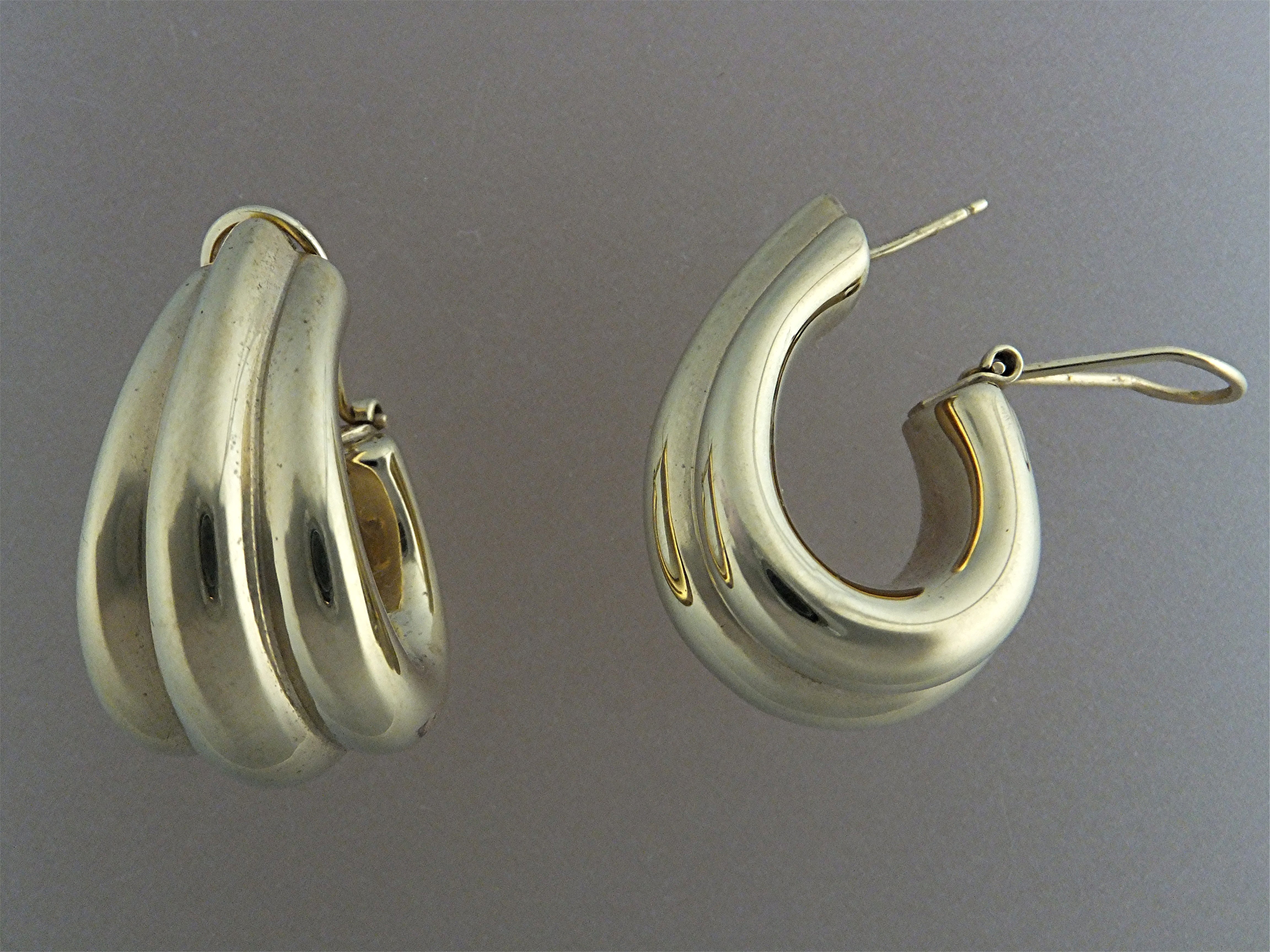 Earrings 14K Yellow Gold Pierced French Clip
