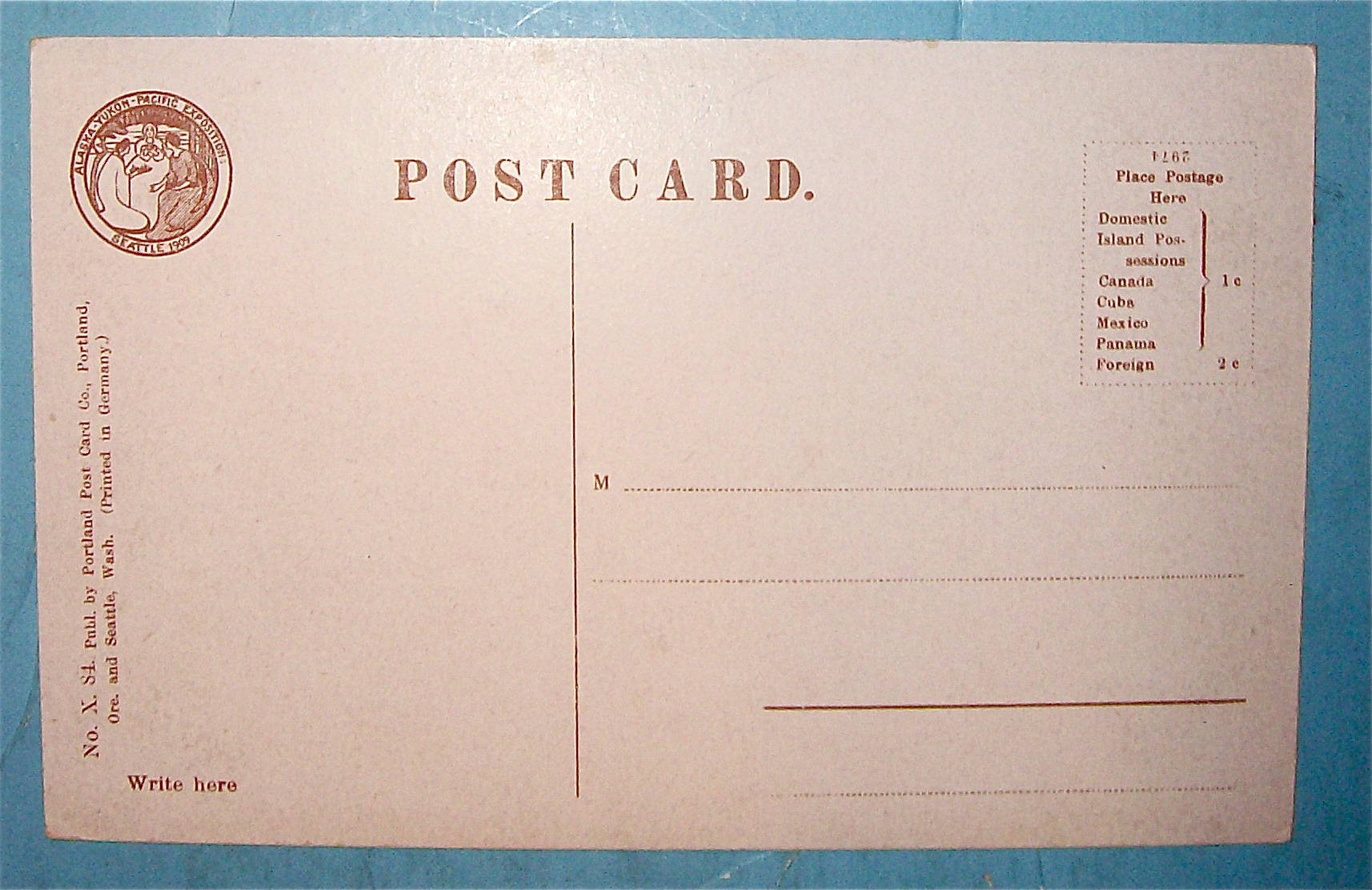 Looking West On Yukon Avenue Postcard (Yukon Expo)