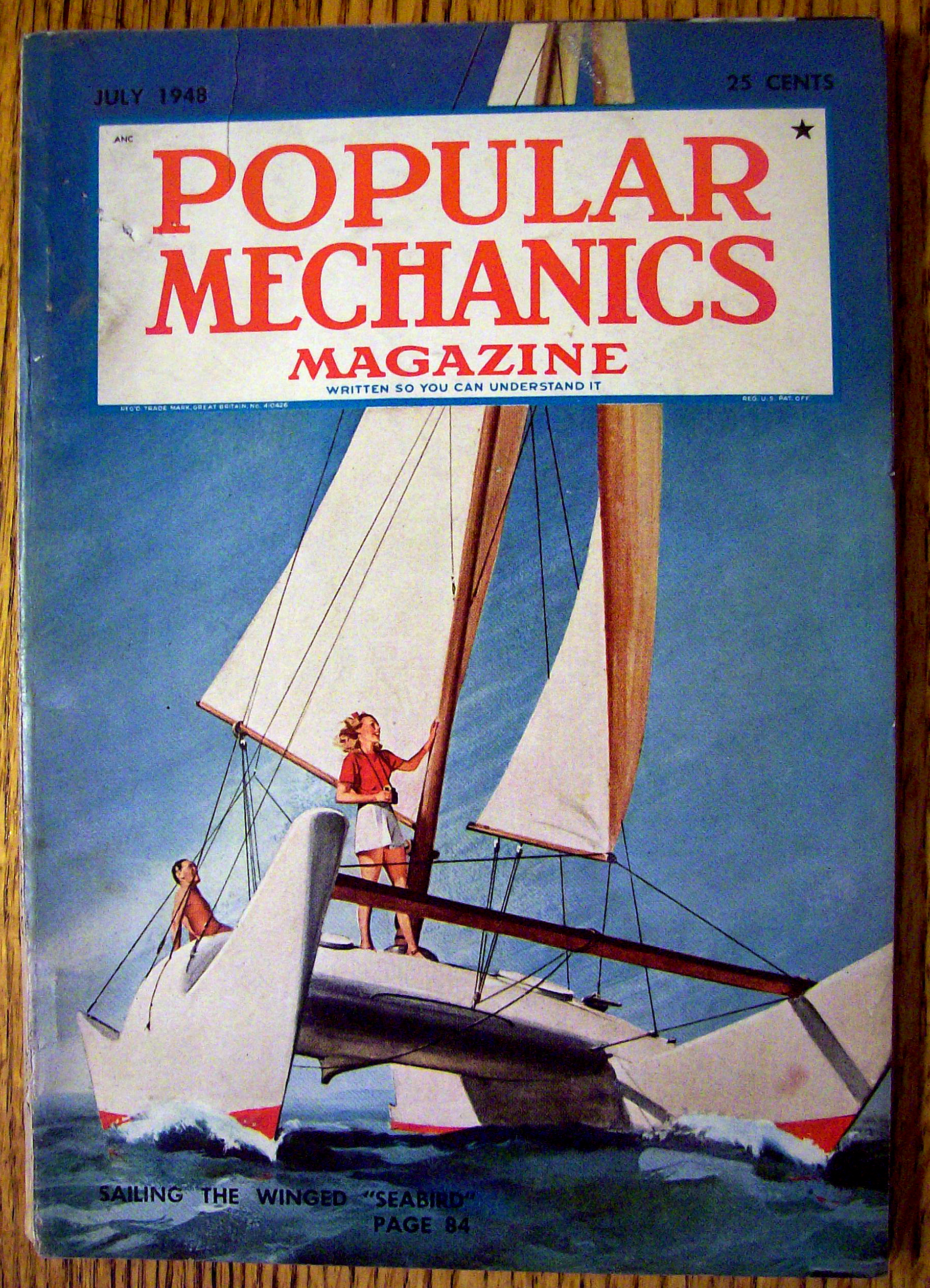 Popular Mechanics-July 1948-Sailing The Winged Seabird