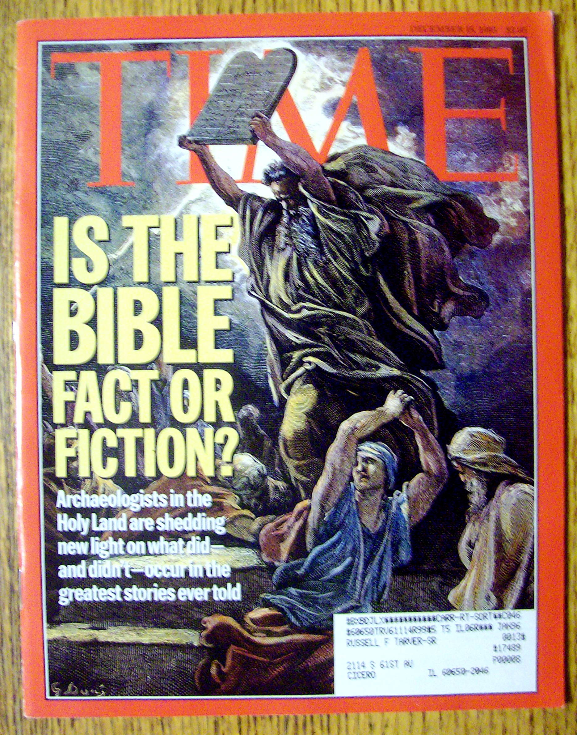 Time Magazine-December 18, 1995-Bible Fact Or Fiction?