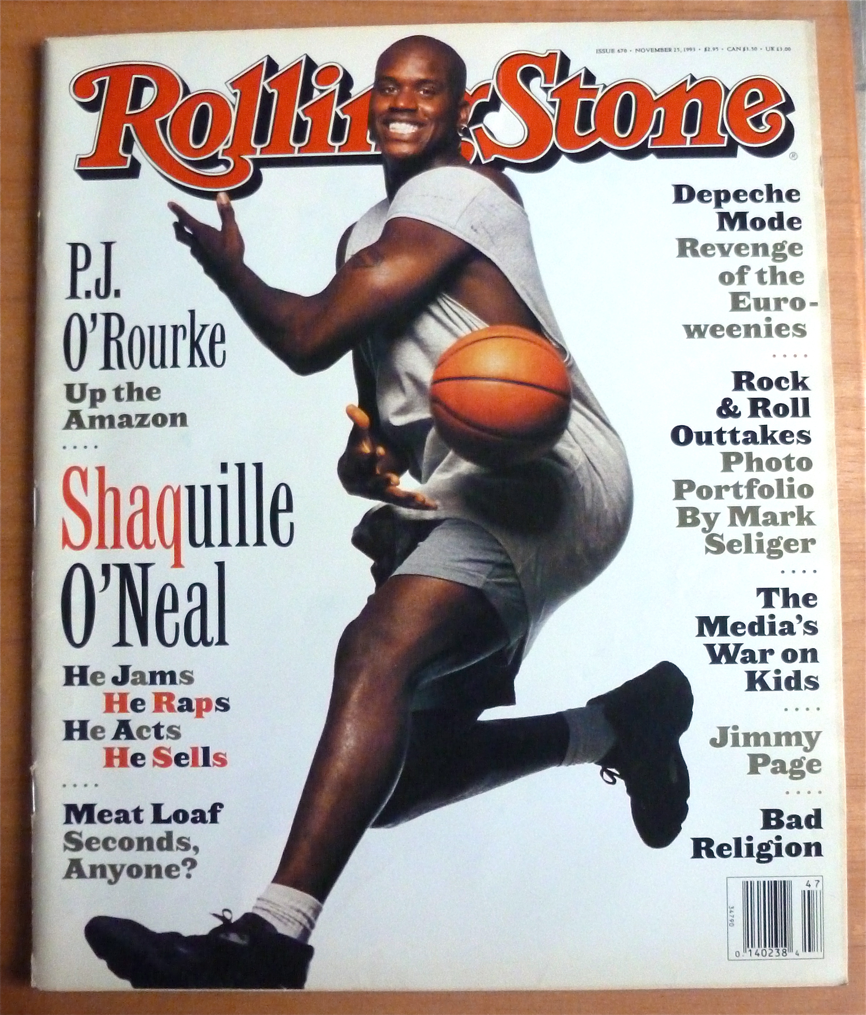 Rolling Stone Magazine November 25, 1993 Shaquille